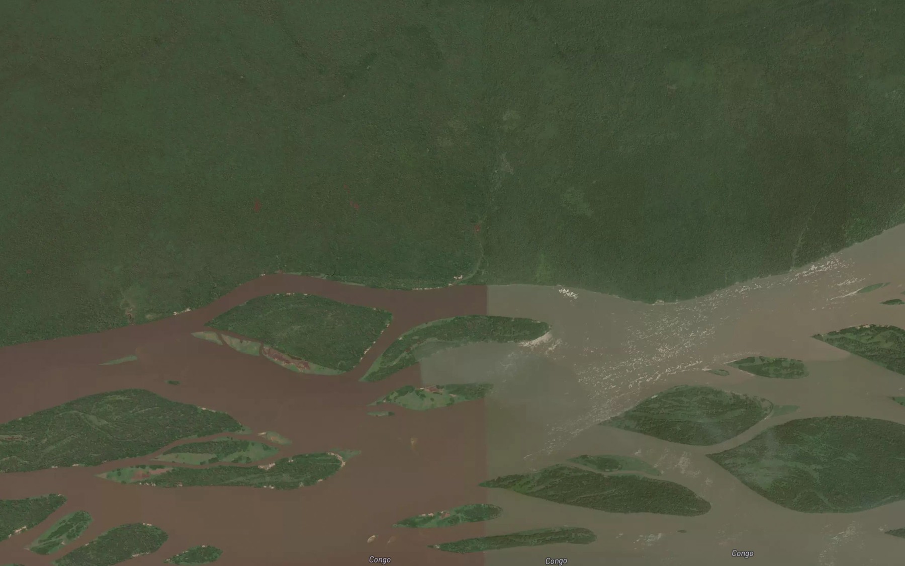 Satellite map of the Mombongo