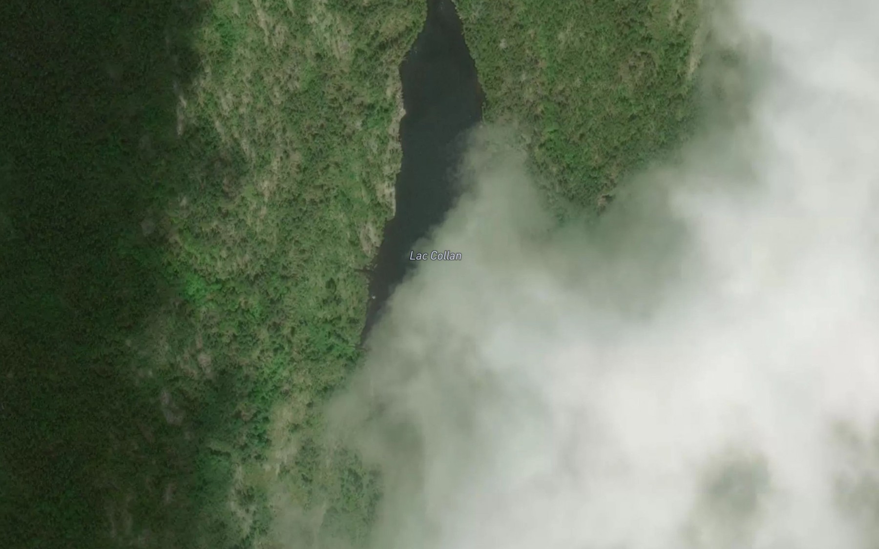 Satellite map of the Lac Collan