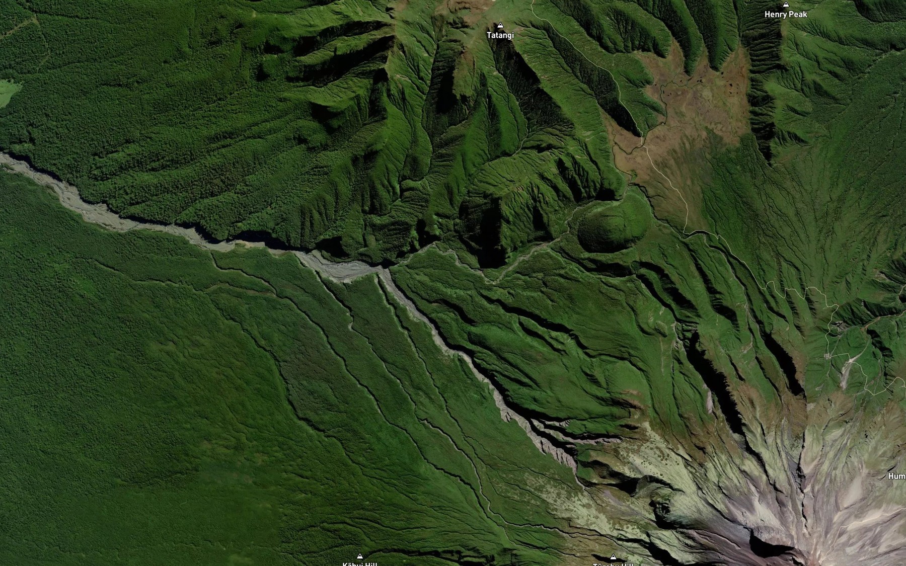 Satellite map of the Upson Stream