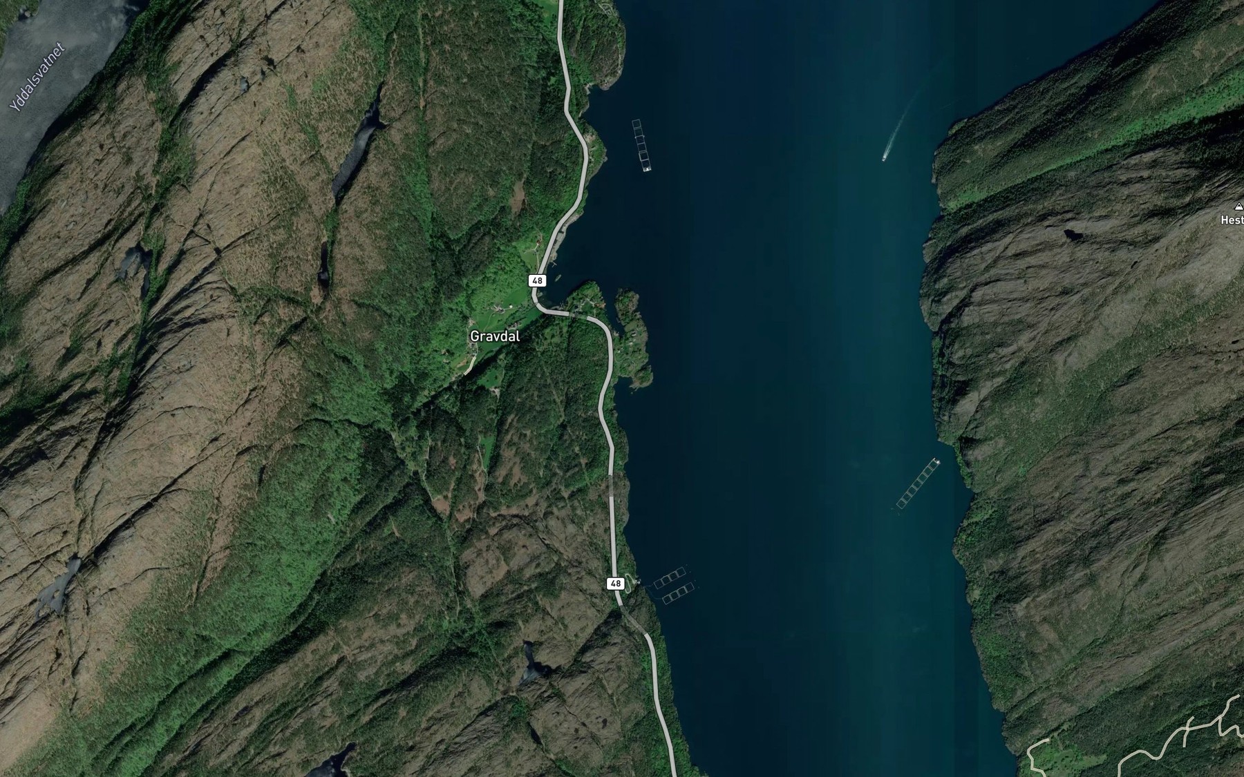 Satellite map of the Ytrevagen