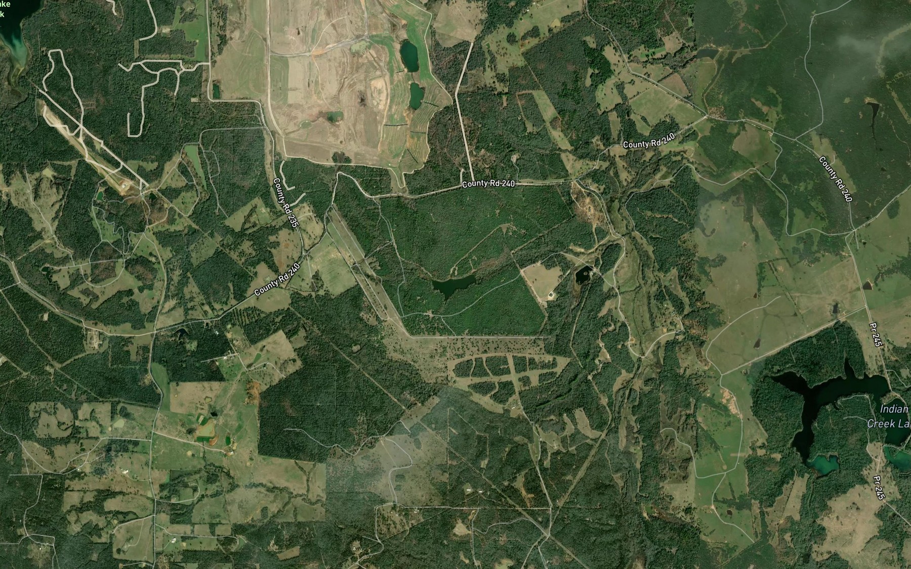 Satellite map of the Waldrom Branch