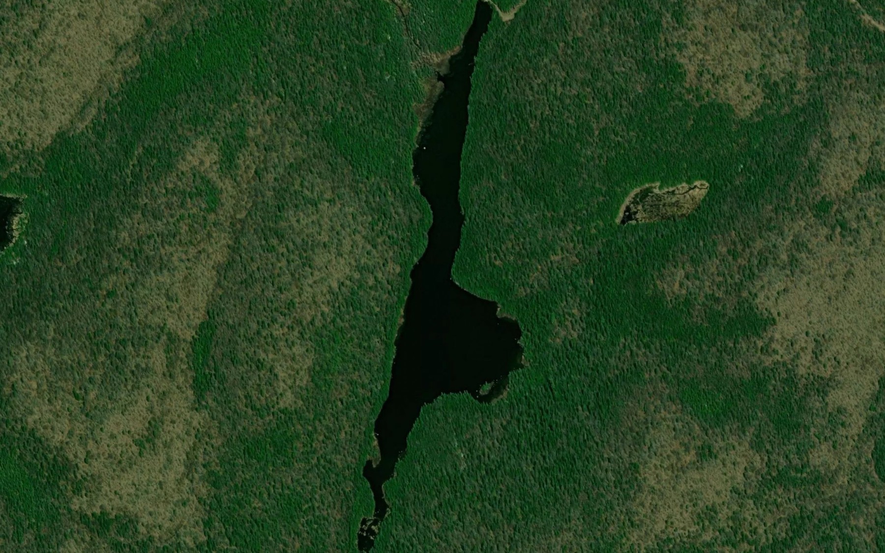 Satellite map of the Lac Dalpec