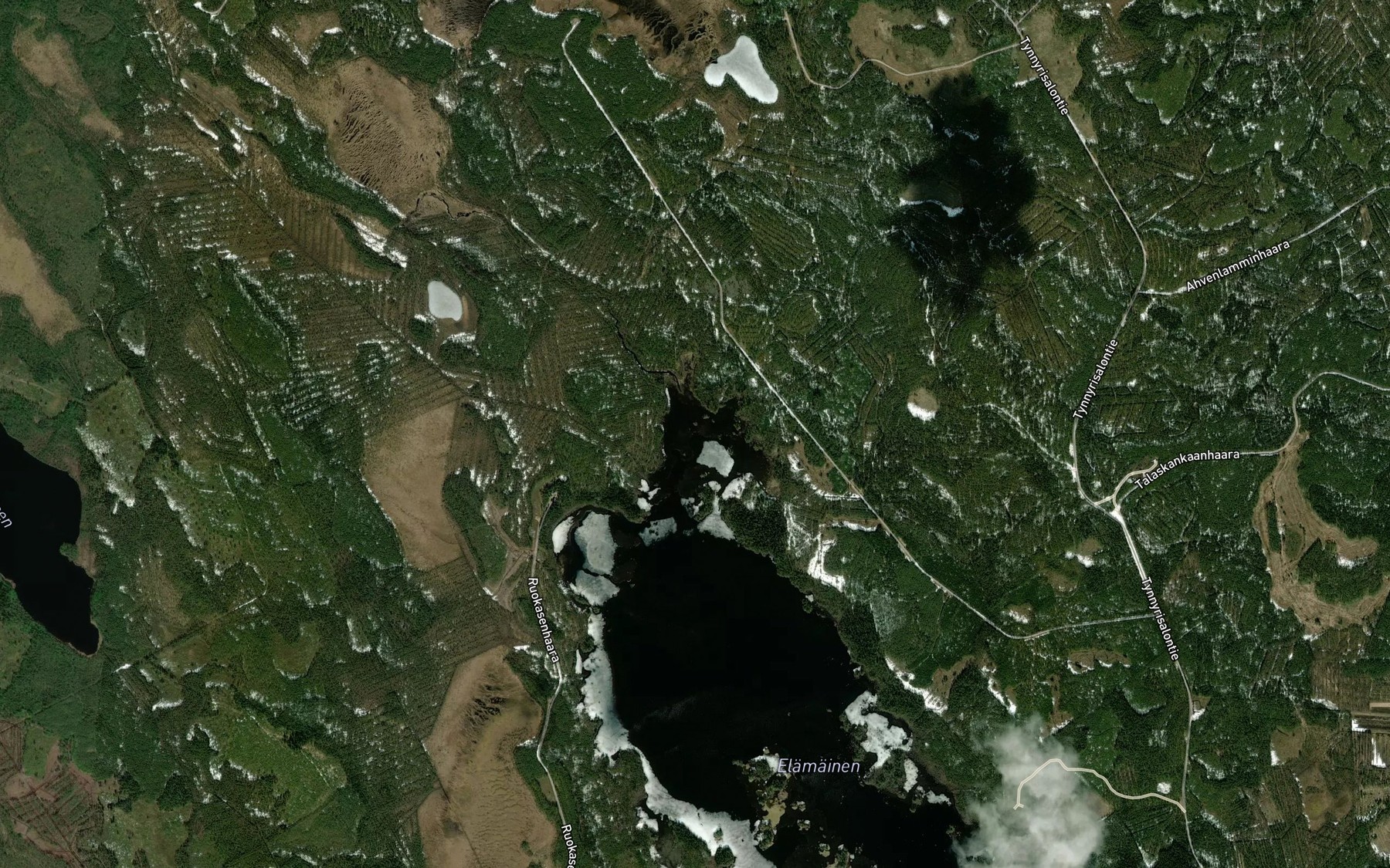 Satellite map of the Kaurapuro