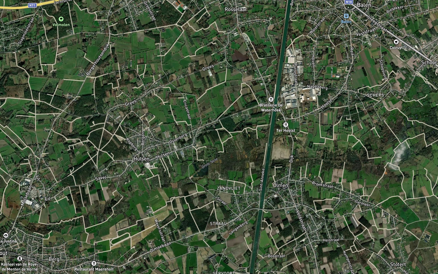 Satellite map of the Heiloop