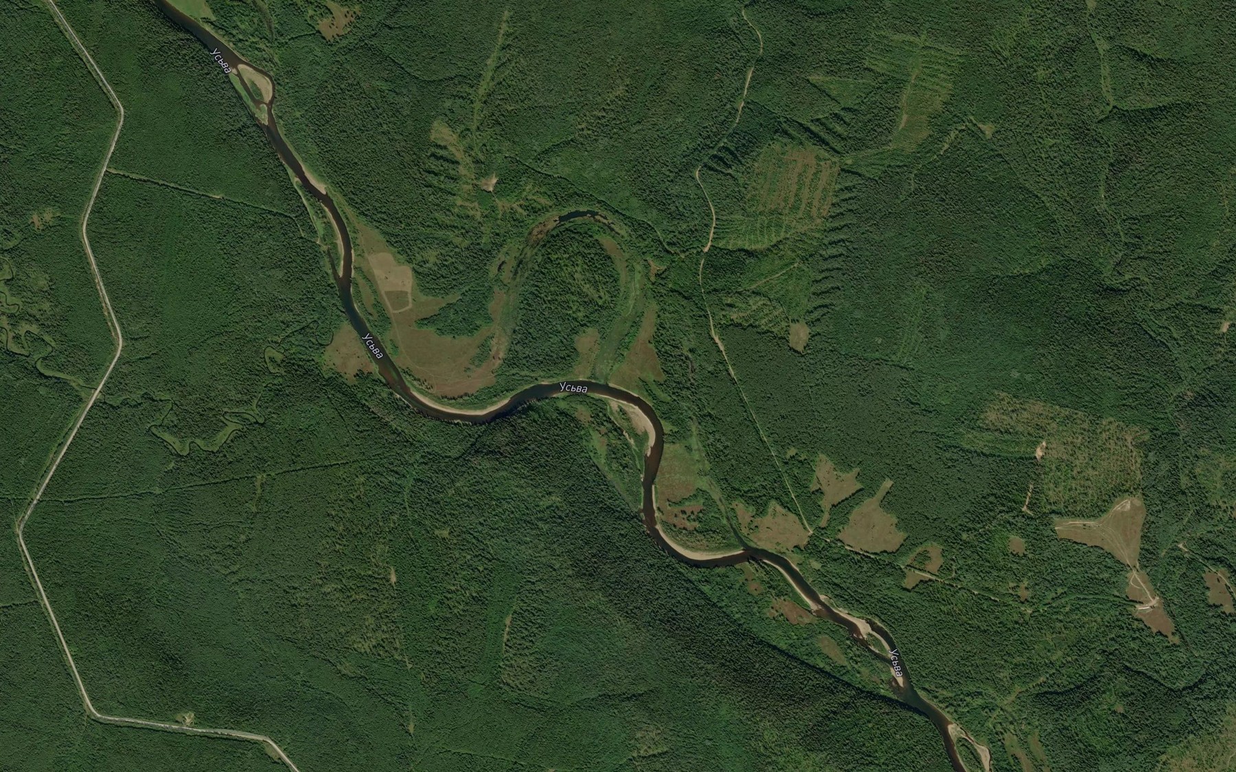Satellite map of the Verkhnyaya Selishchnaya