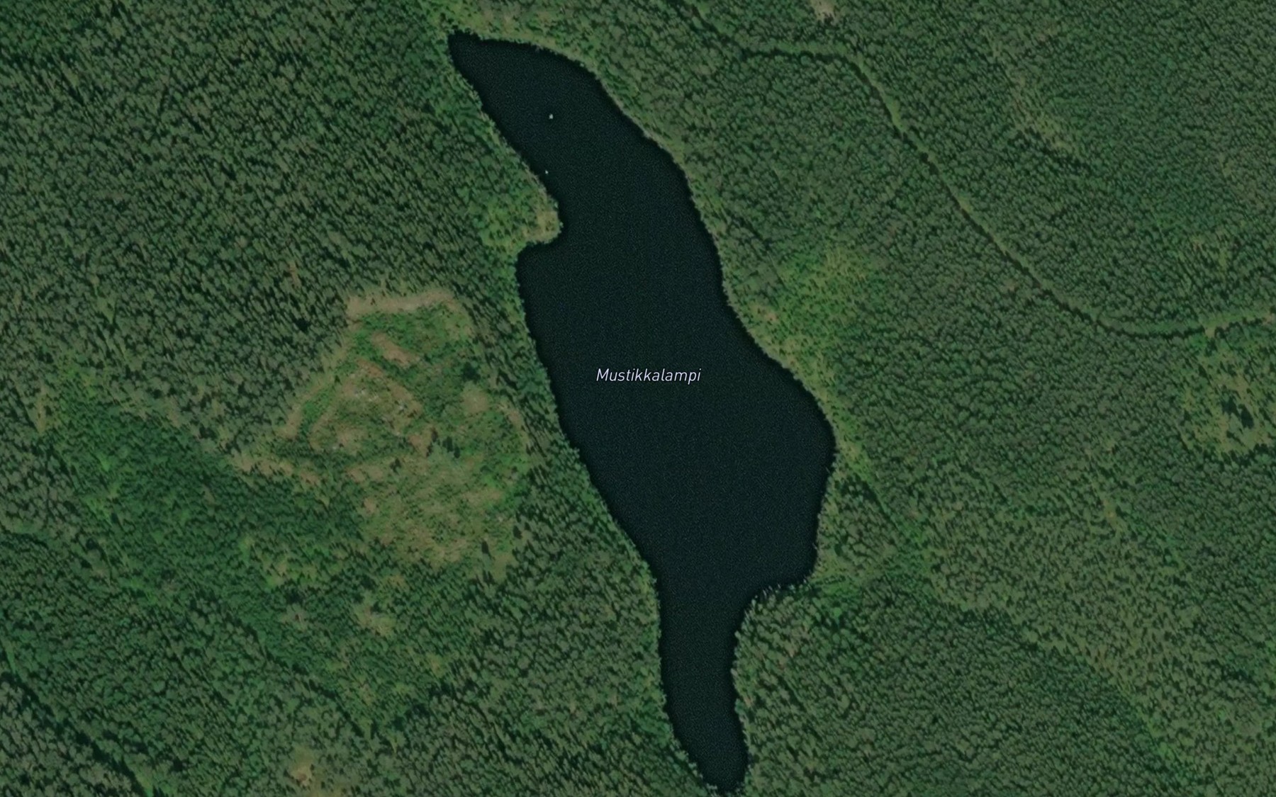 Satellite map of the Mustikkalampi