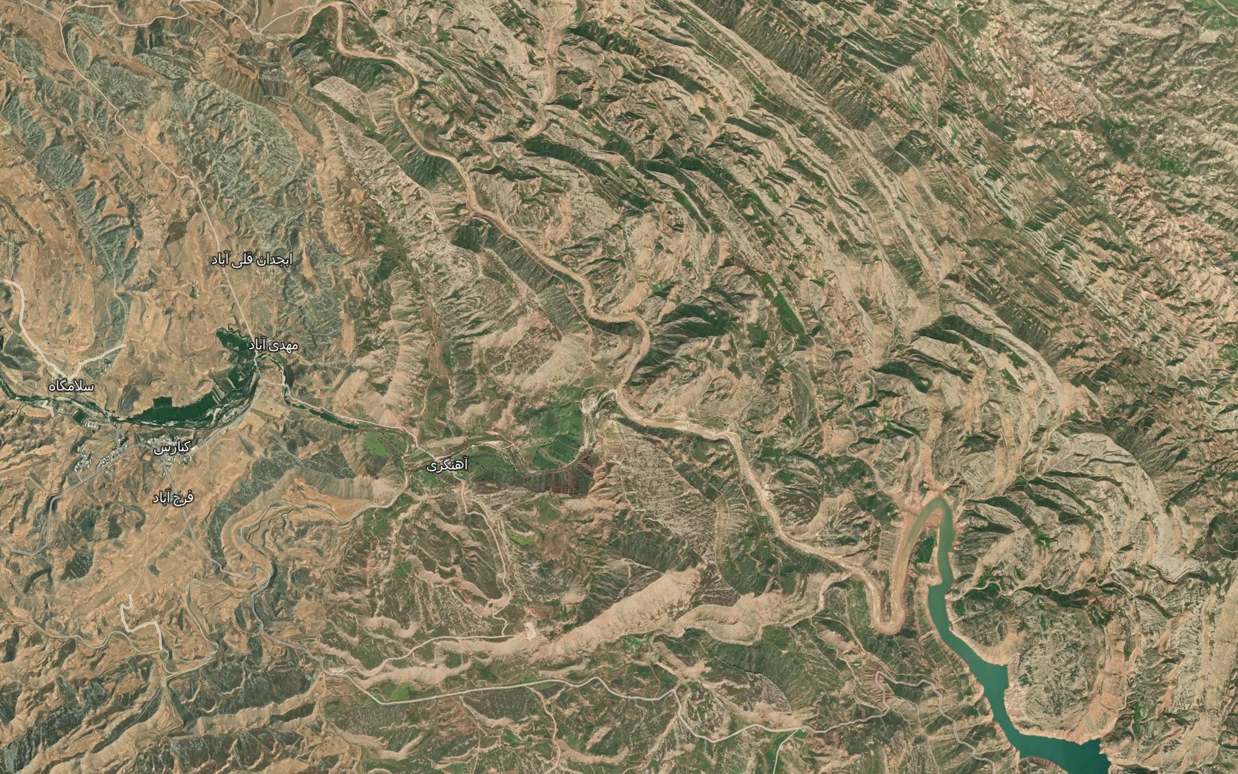 Satellite map of the Rudkhaneh-ye Solh Konan