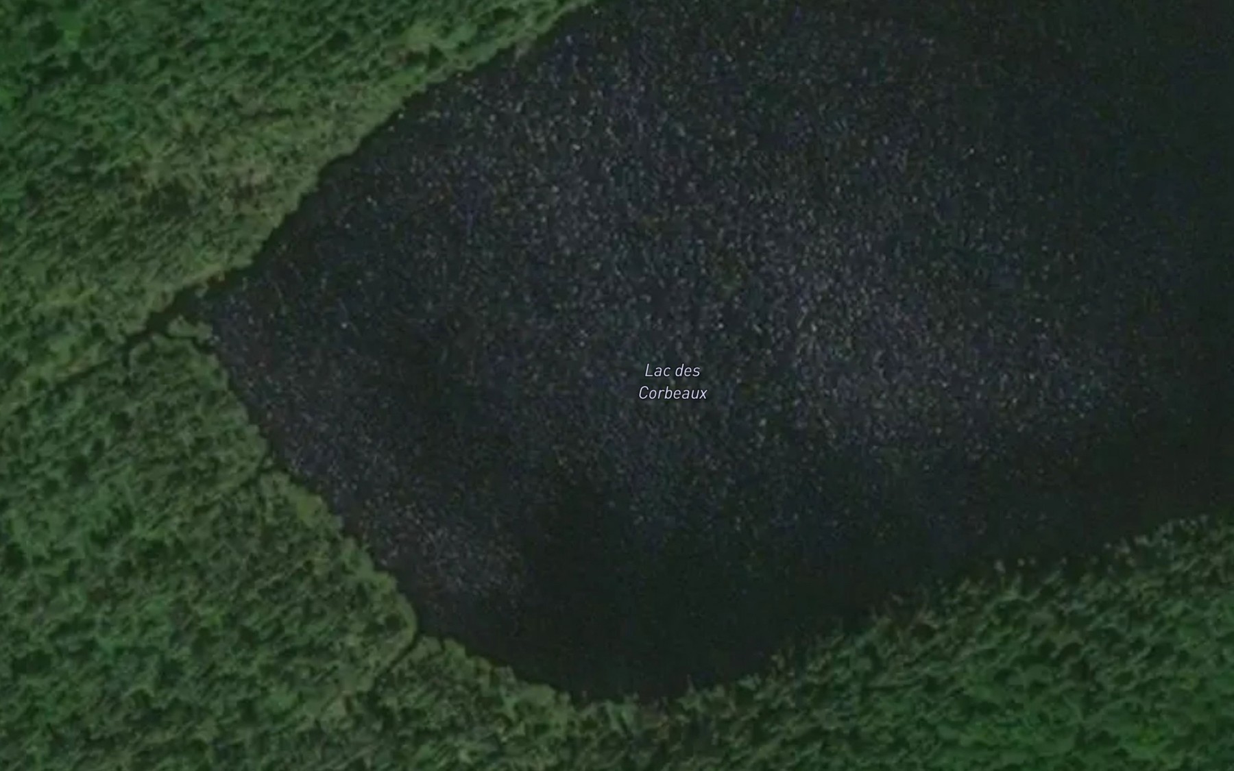 Satellite map of the Lac des Corbeaux