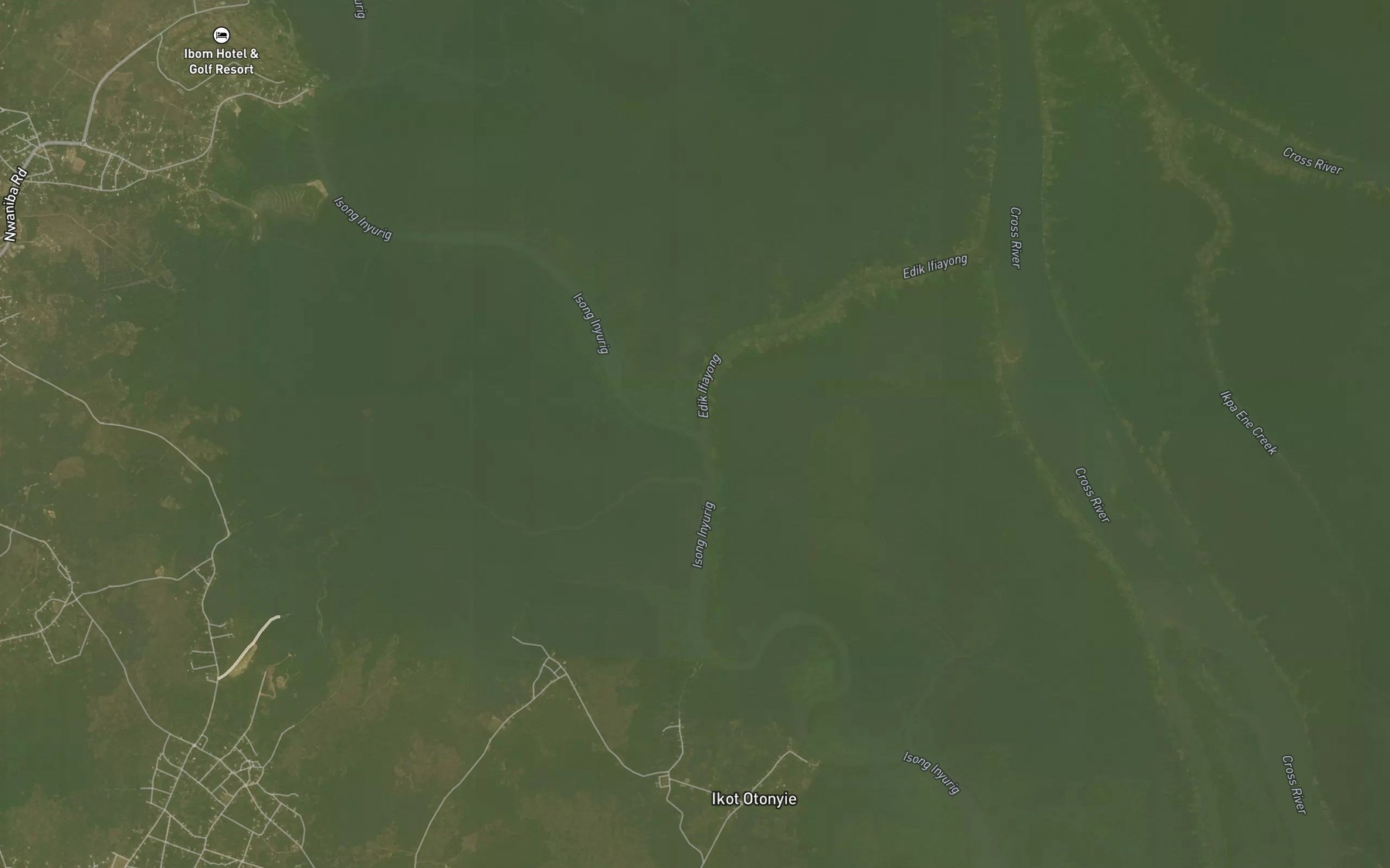 Satellite map of the Edik Ifiayong
