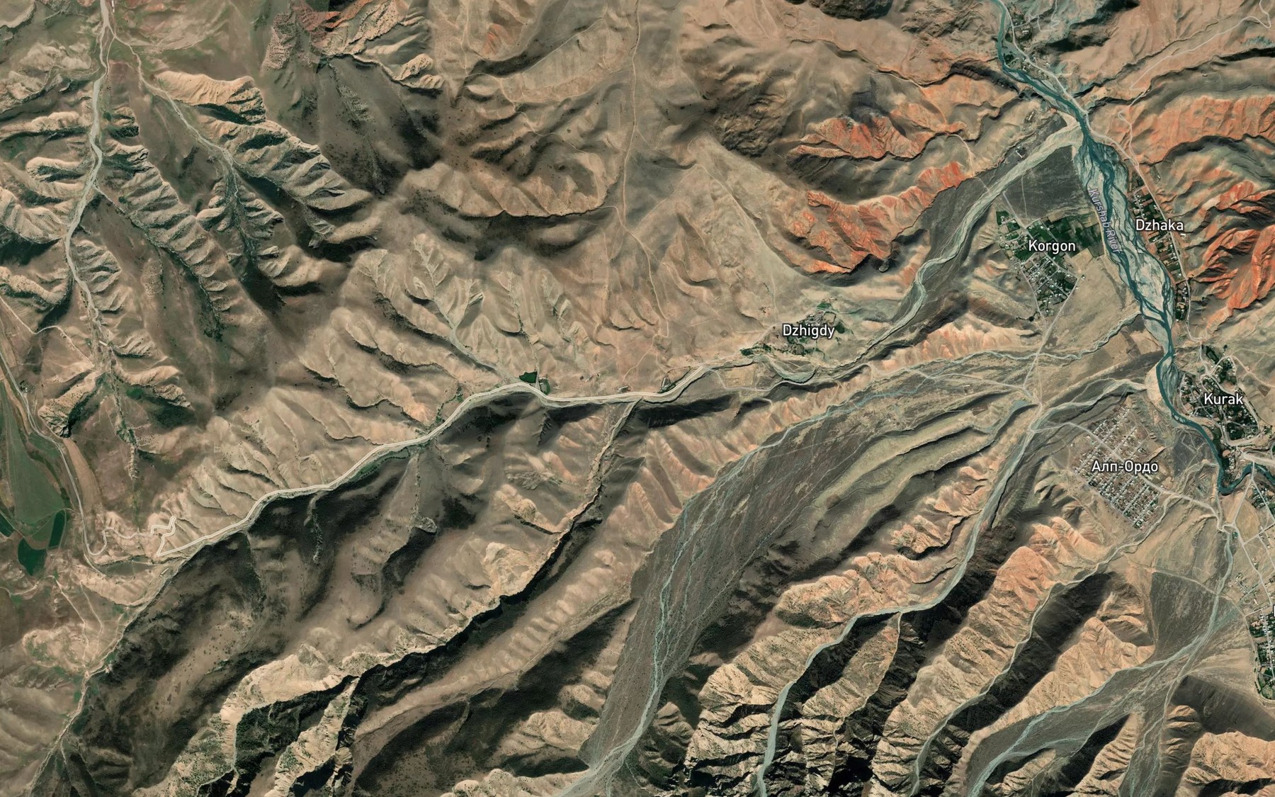 Satellite map of the Bel'-Say