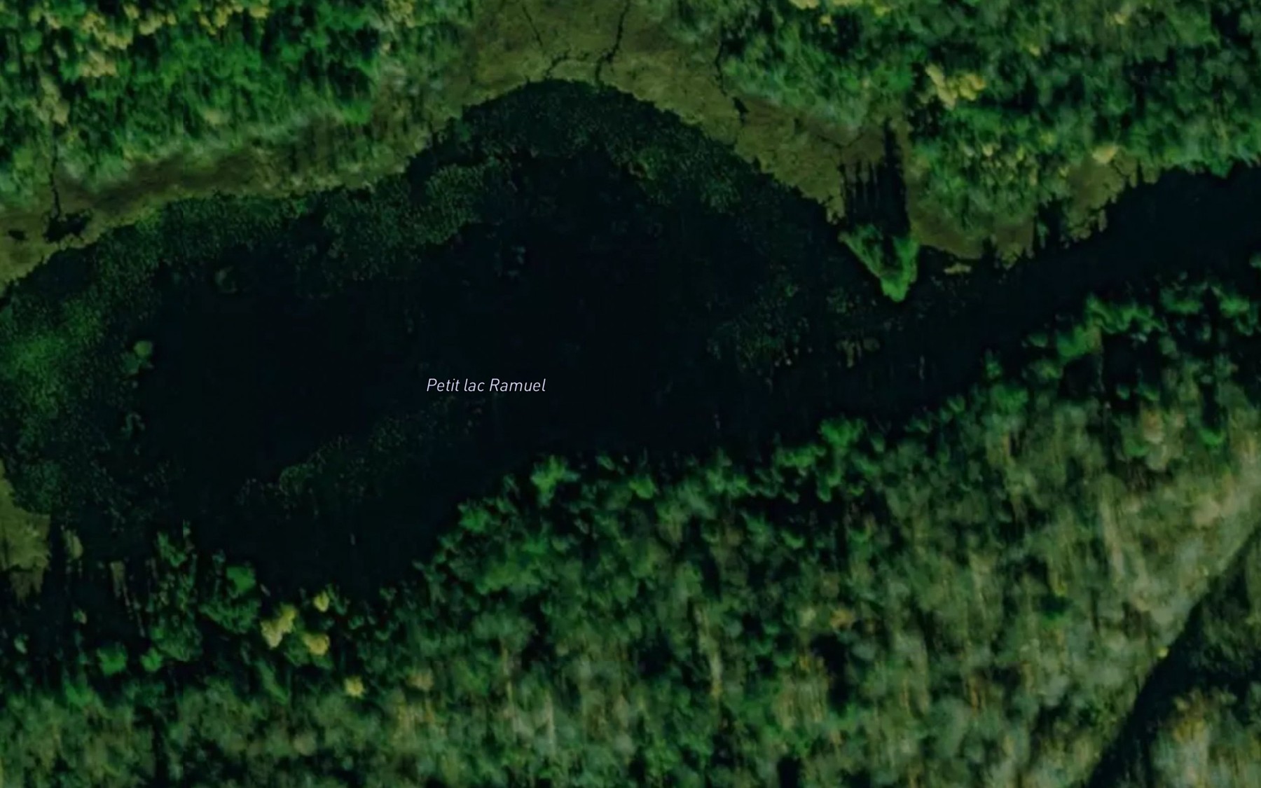 Satellite map of the Petit lac Ramuel
