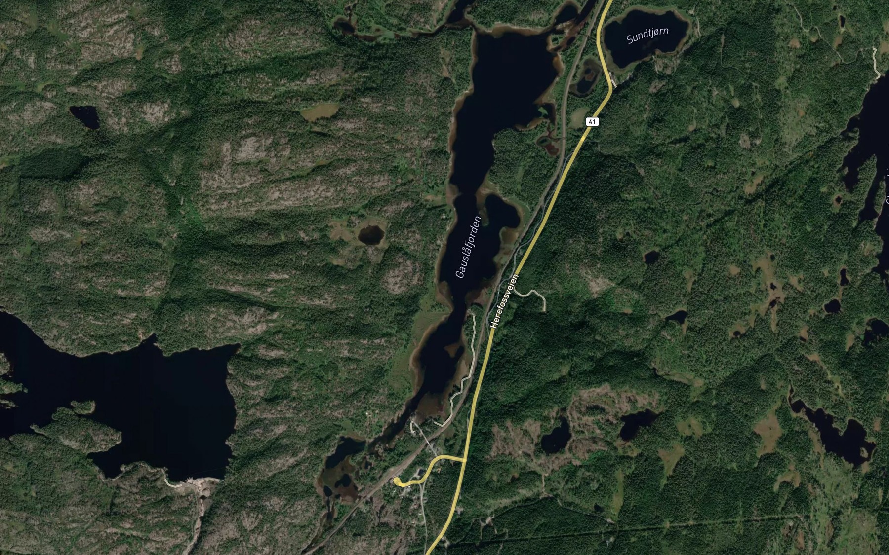 Satellite map of the Gauslafjorden