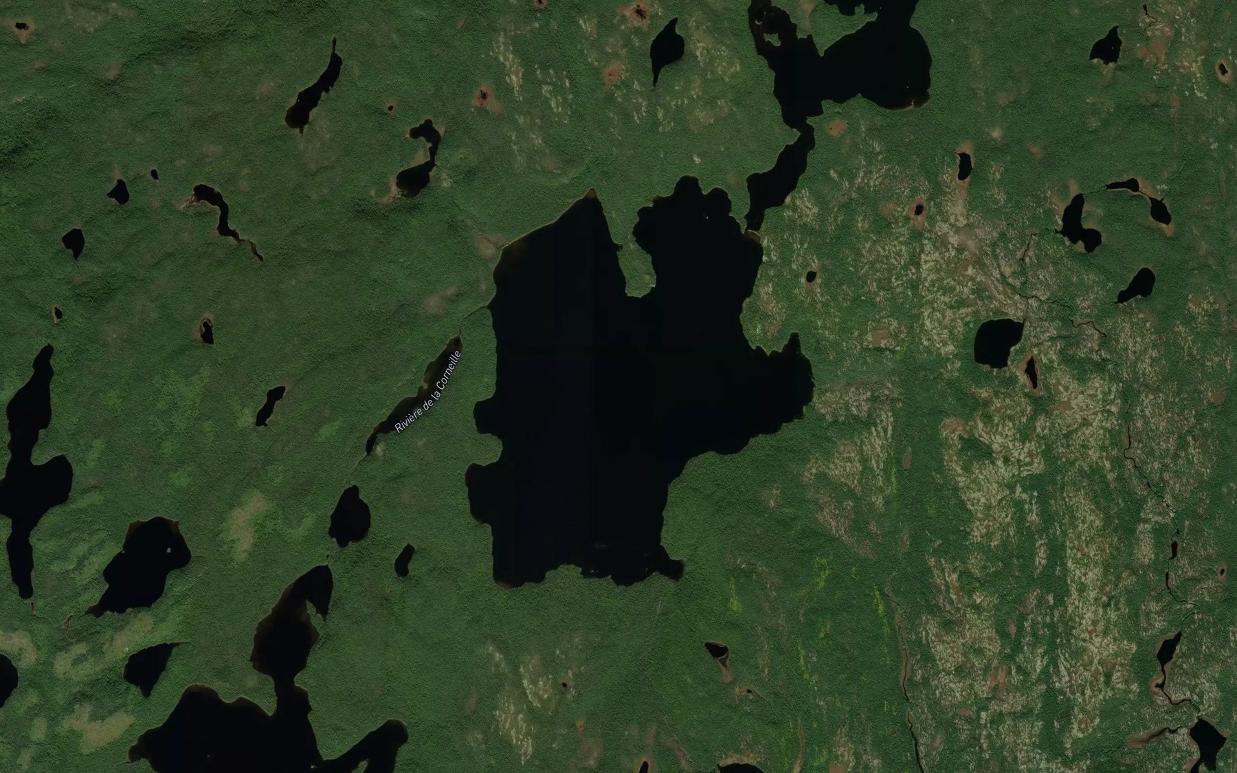 Satellite map of the Lac Pauline