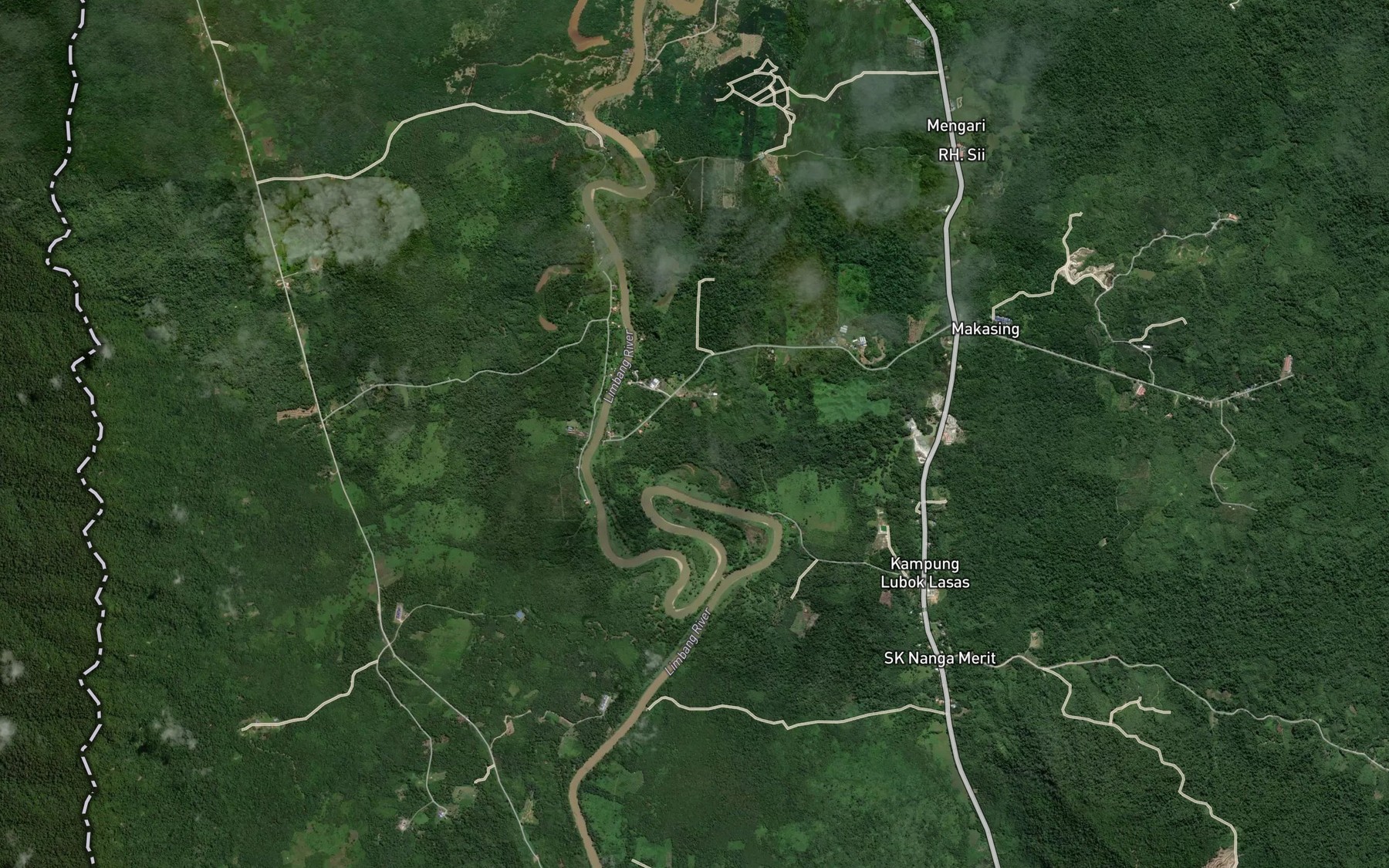 Satellite map of the Sungai Selemah