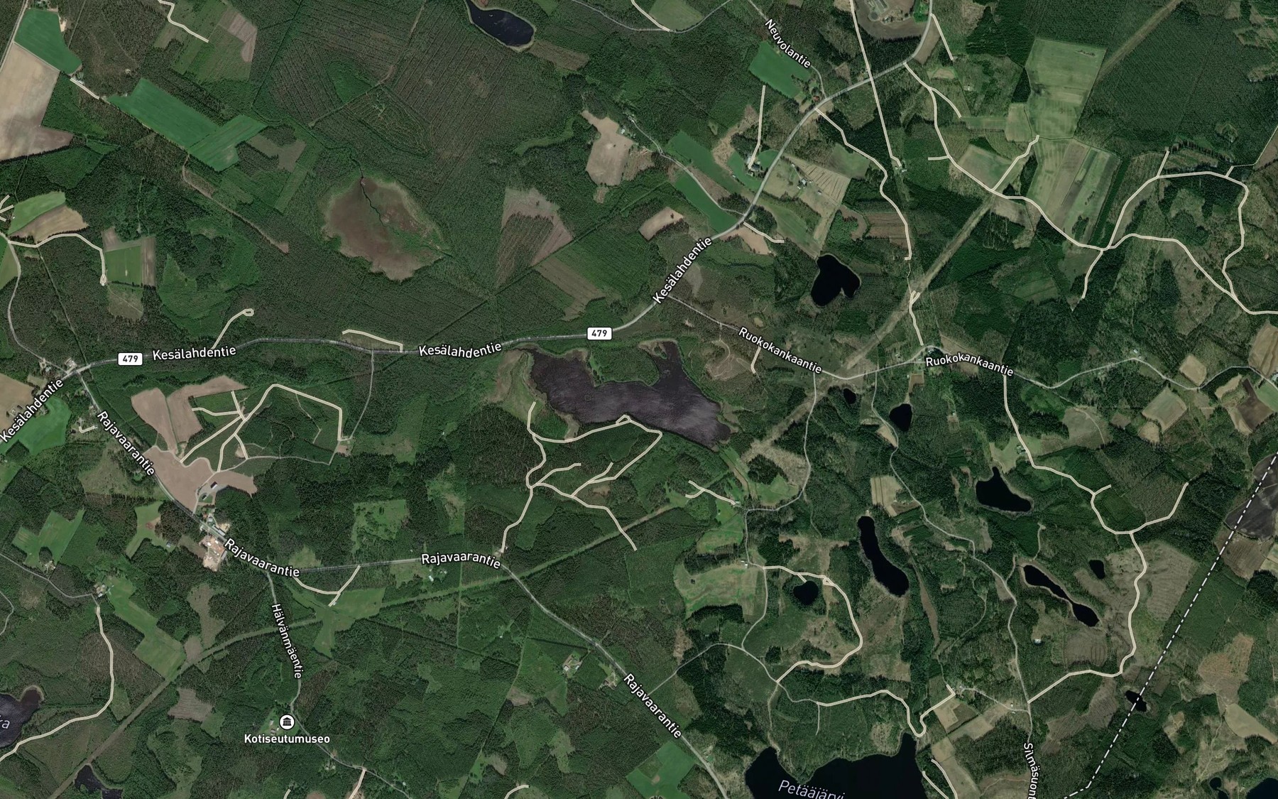 Satellite map of the Yla-Halva