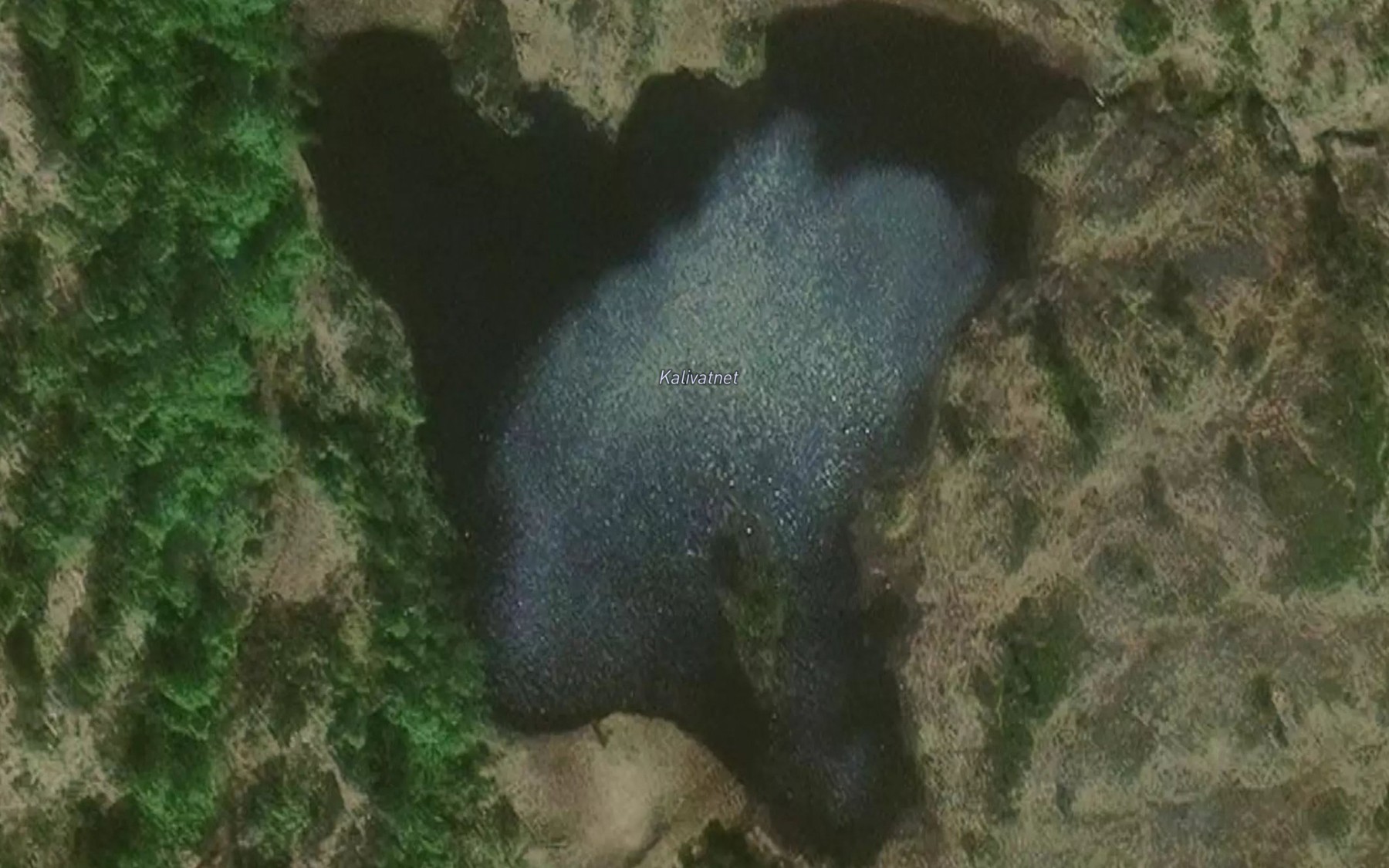 Satellite map of the Kaldevatnet