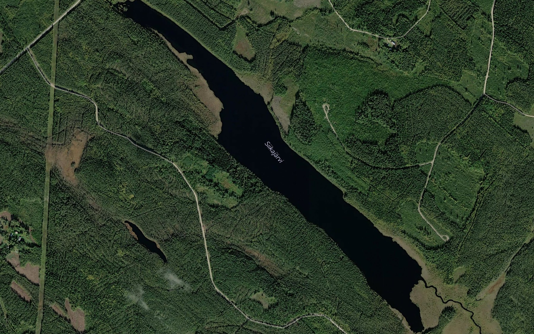 Satellite map of the Nuottikodanlahti