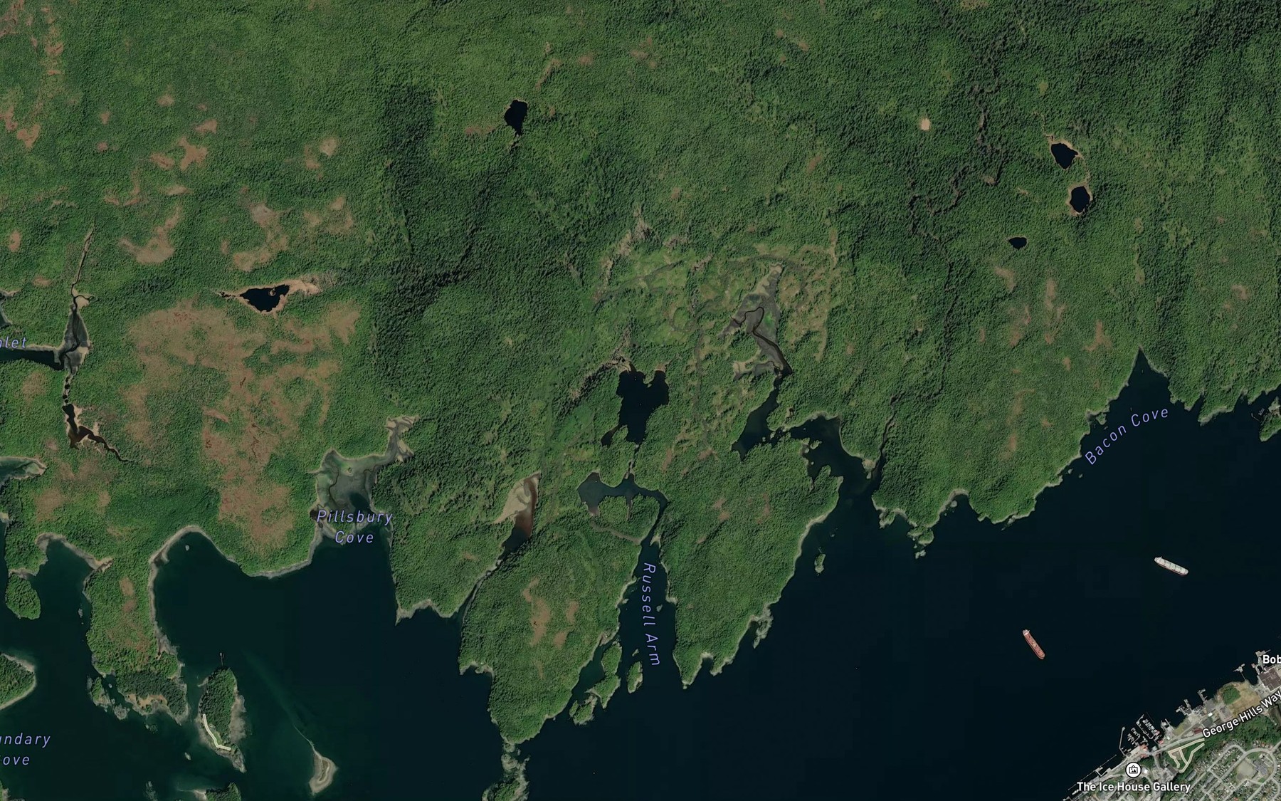 Satellite map of the Salt Lake
