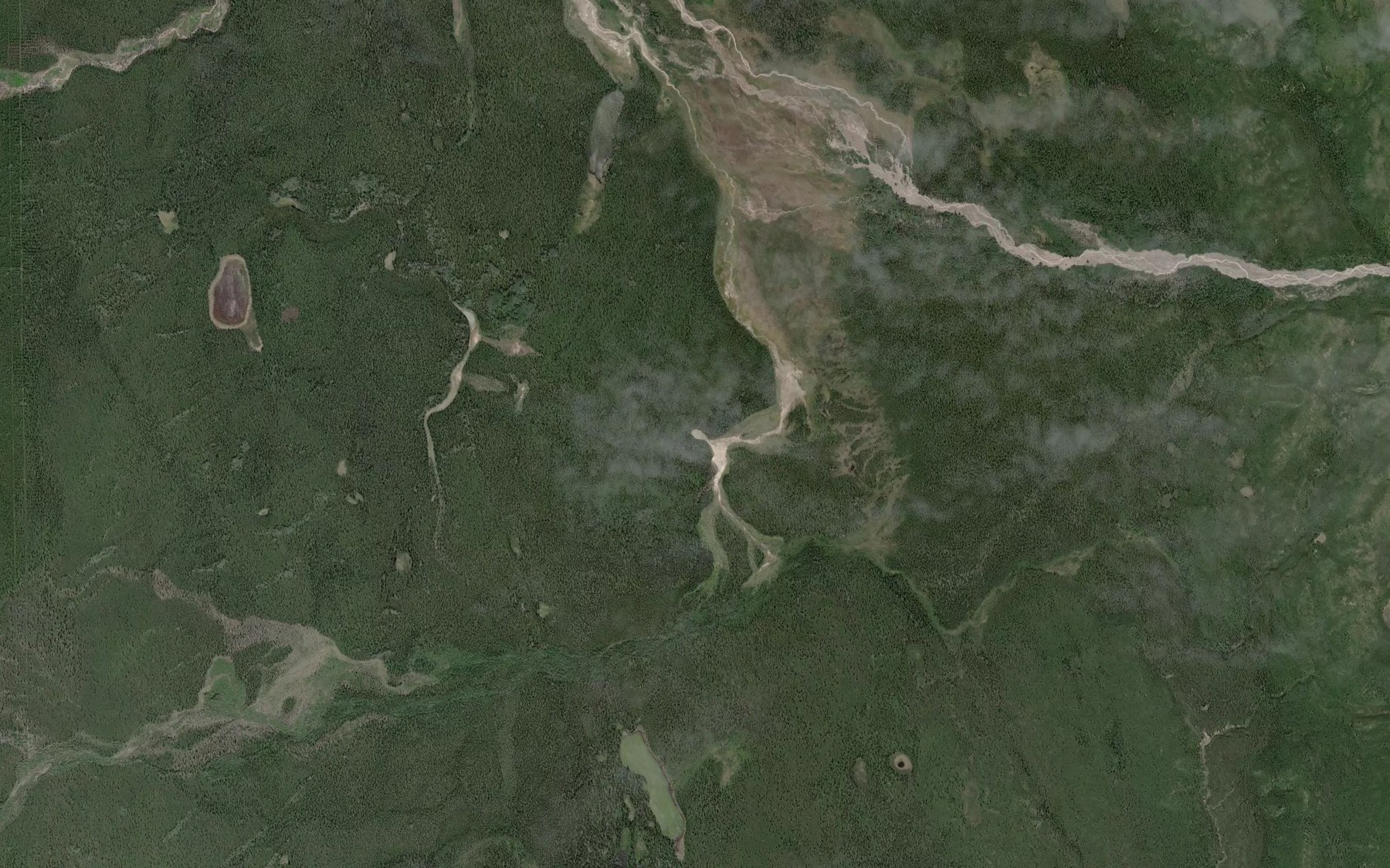 Satellite map of the Warm Spring