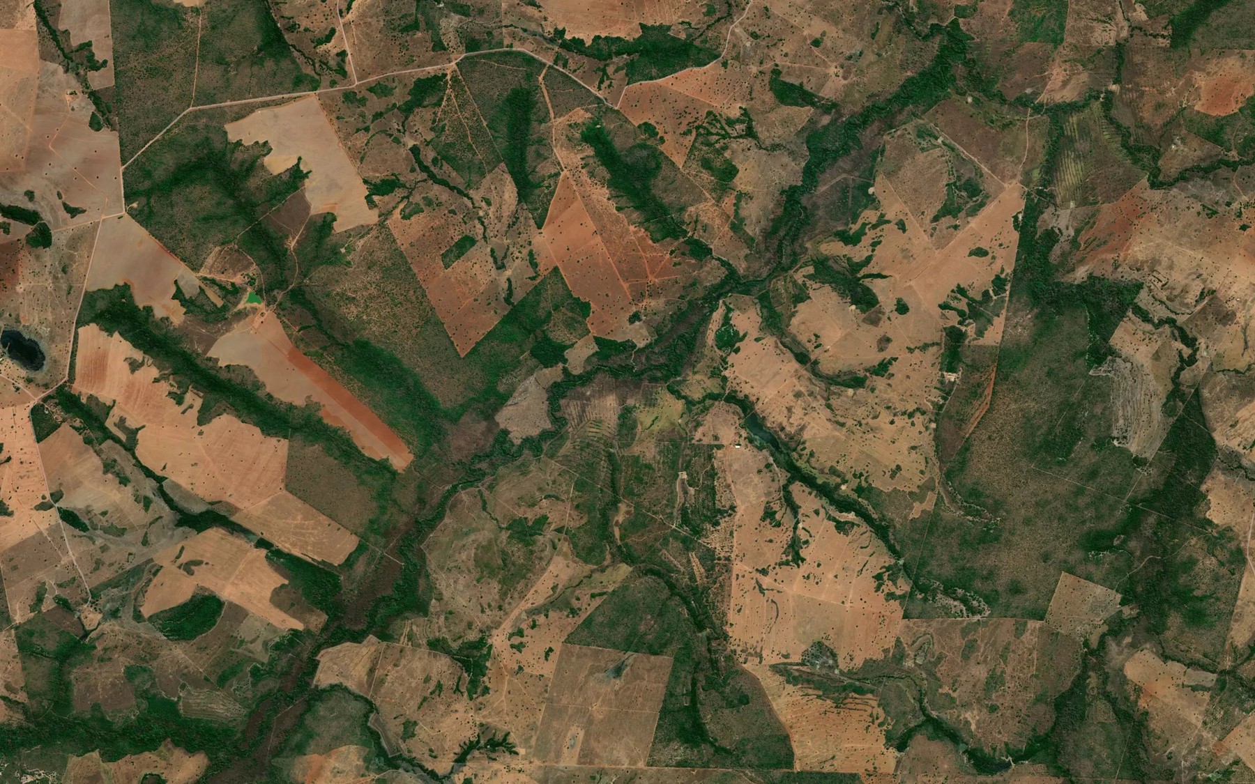 Satellite map of the Corrego Mutum