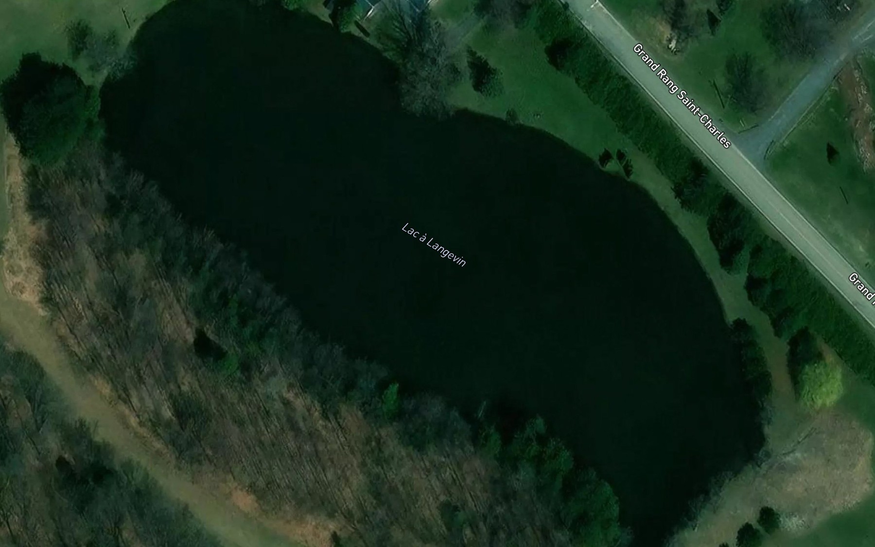 Satellite map of the Lac a Langevin