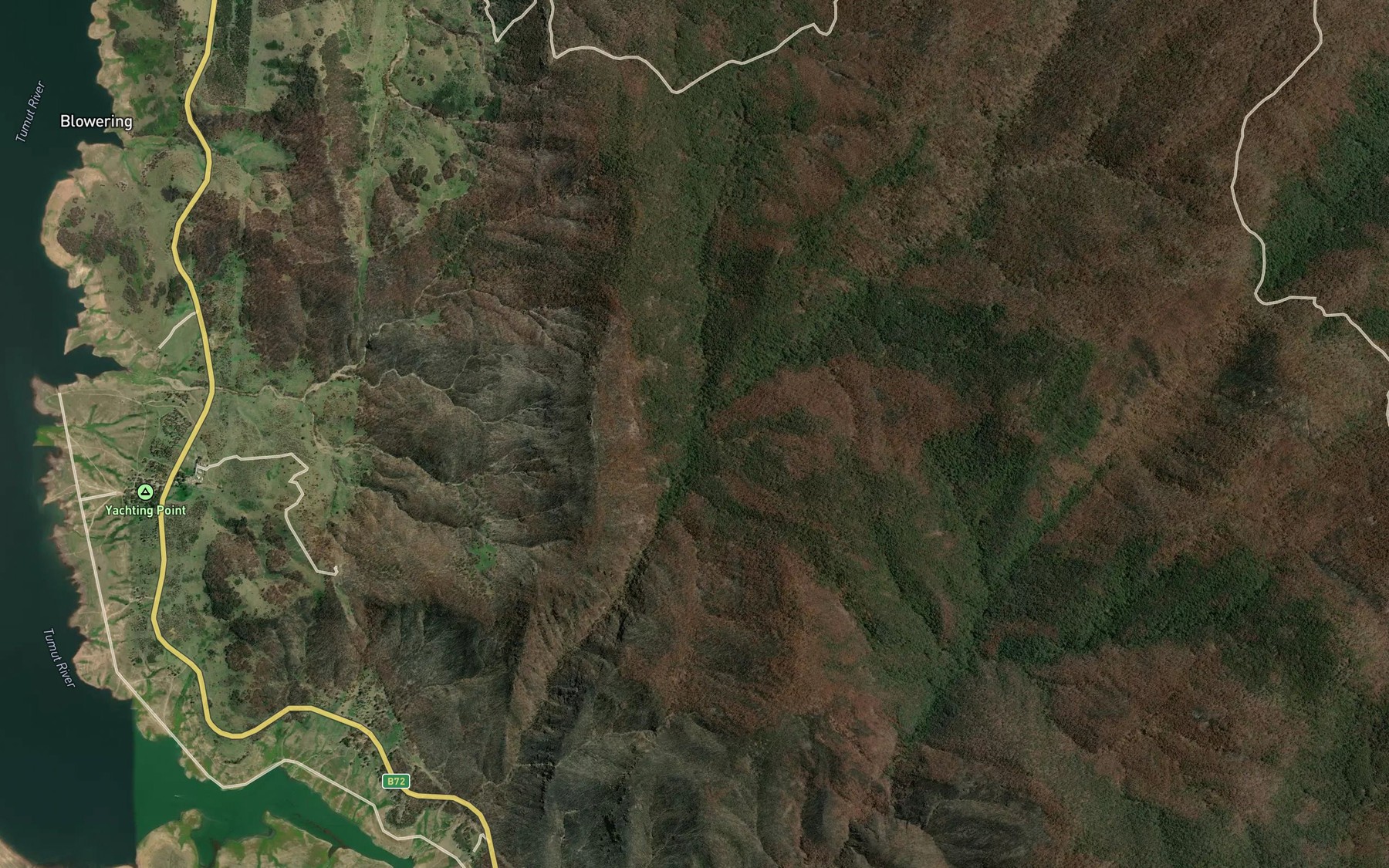 Satellite map of the Black Creek