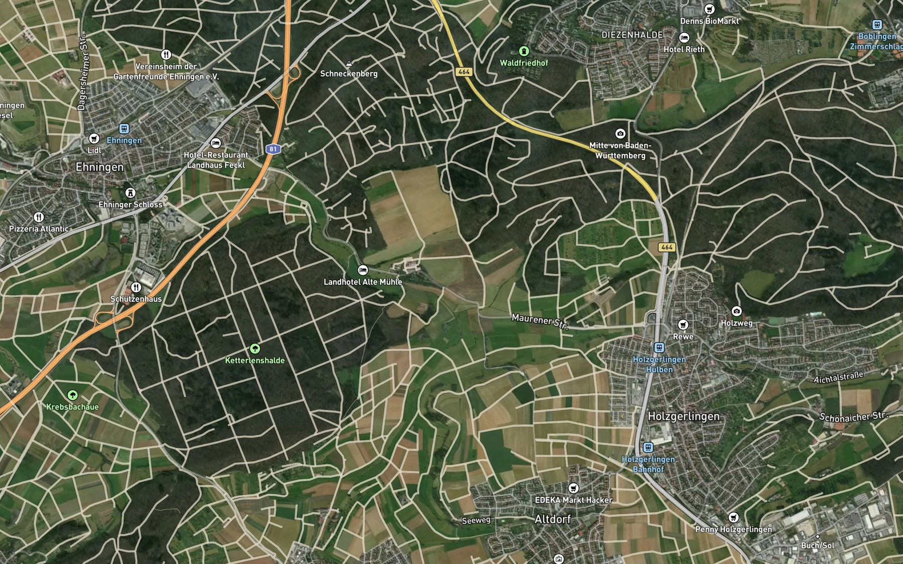 Satellite map of the Seegrabenkanal