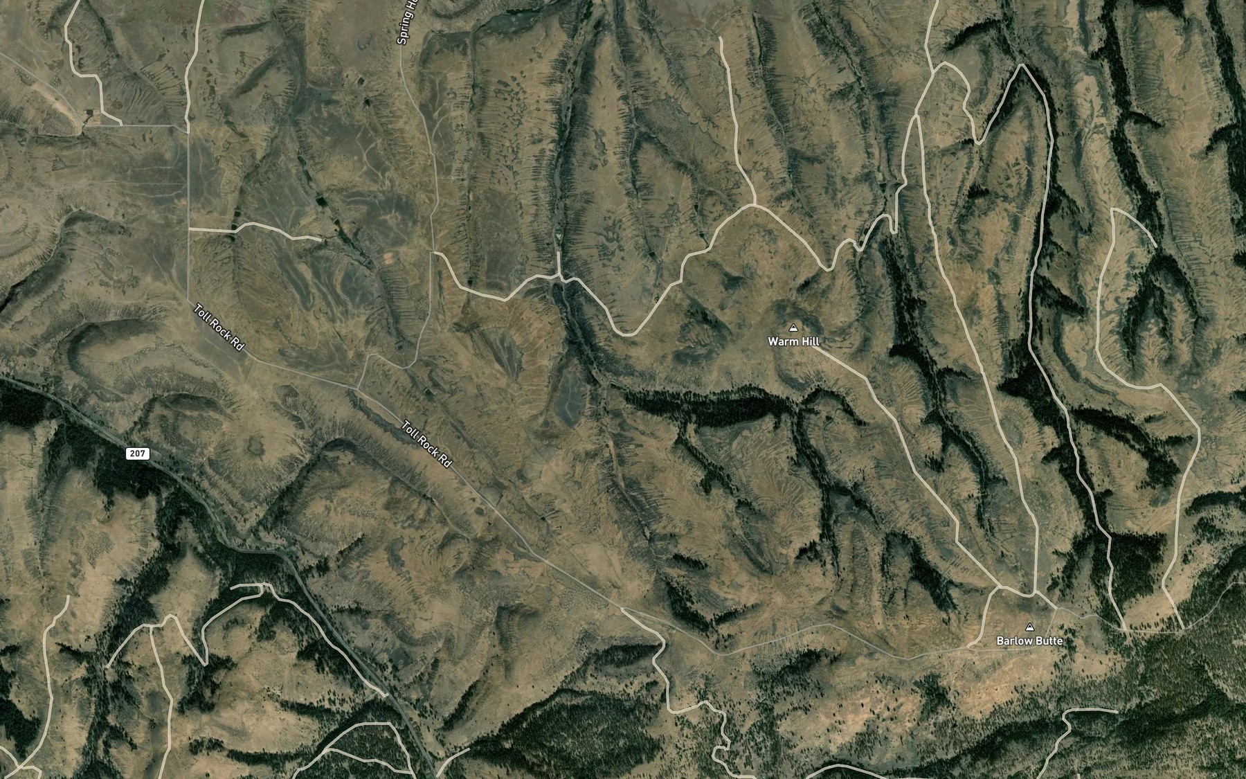 Satellite map of the Lowen Spring