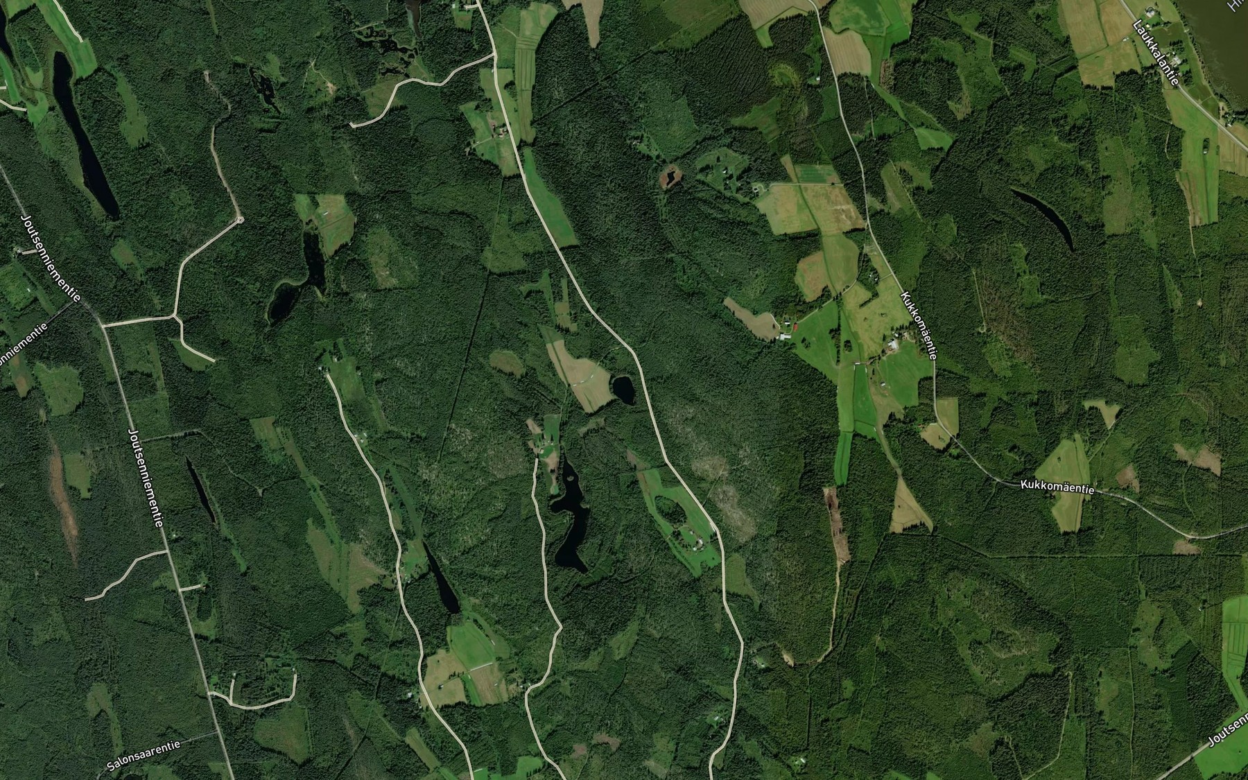 Satellite map of the Pieni-Saarinen