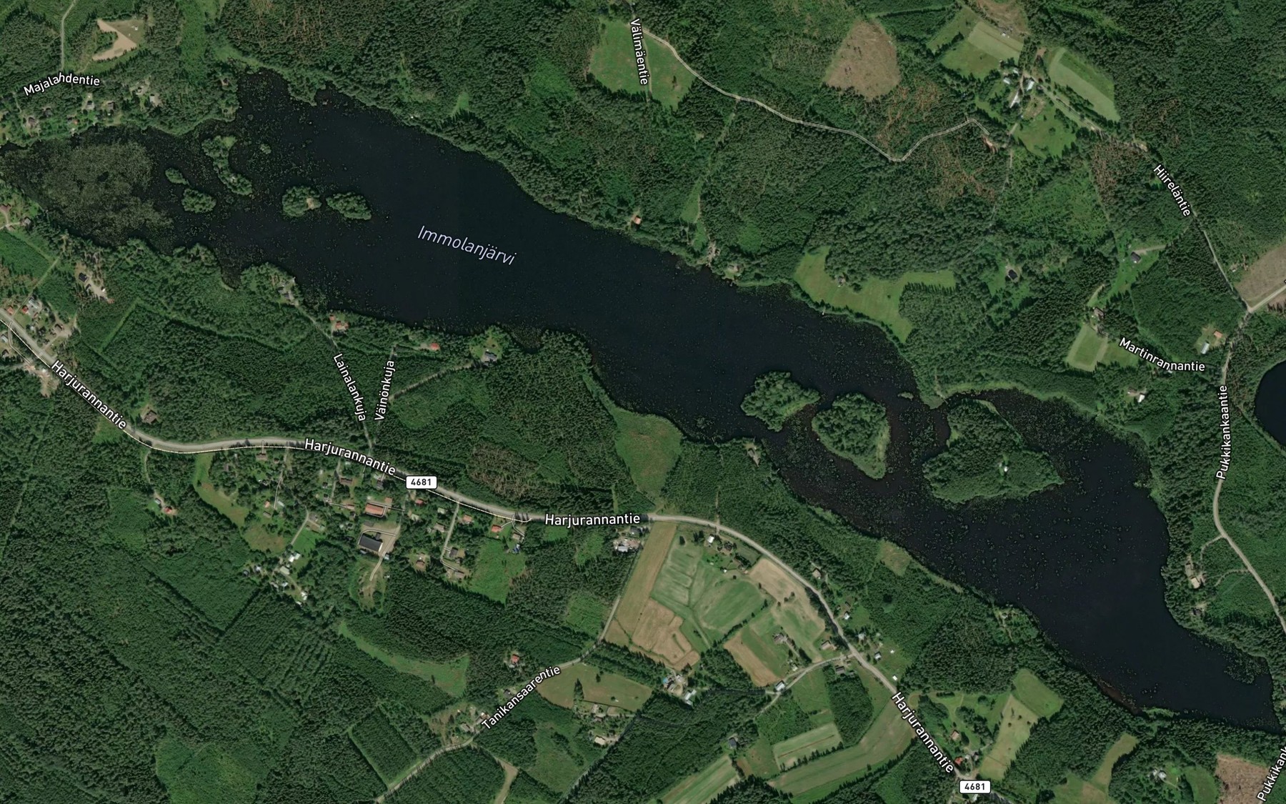 Satellite map of the Majalahti