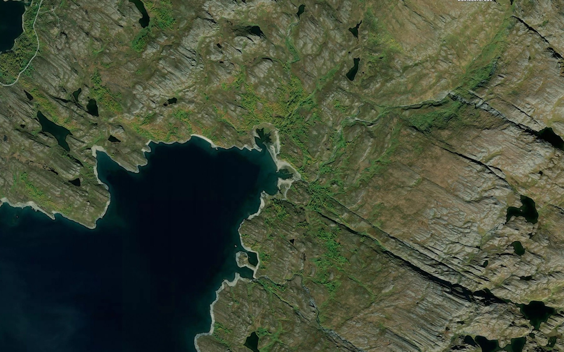 Satellite map of the Ballavrre
