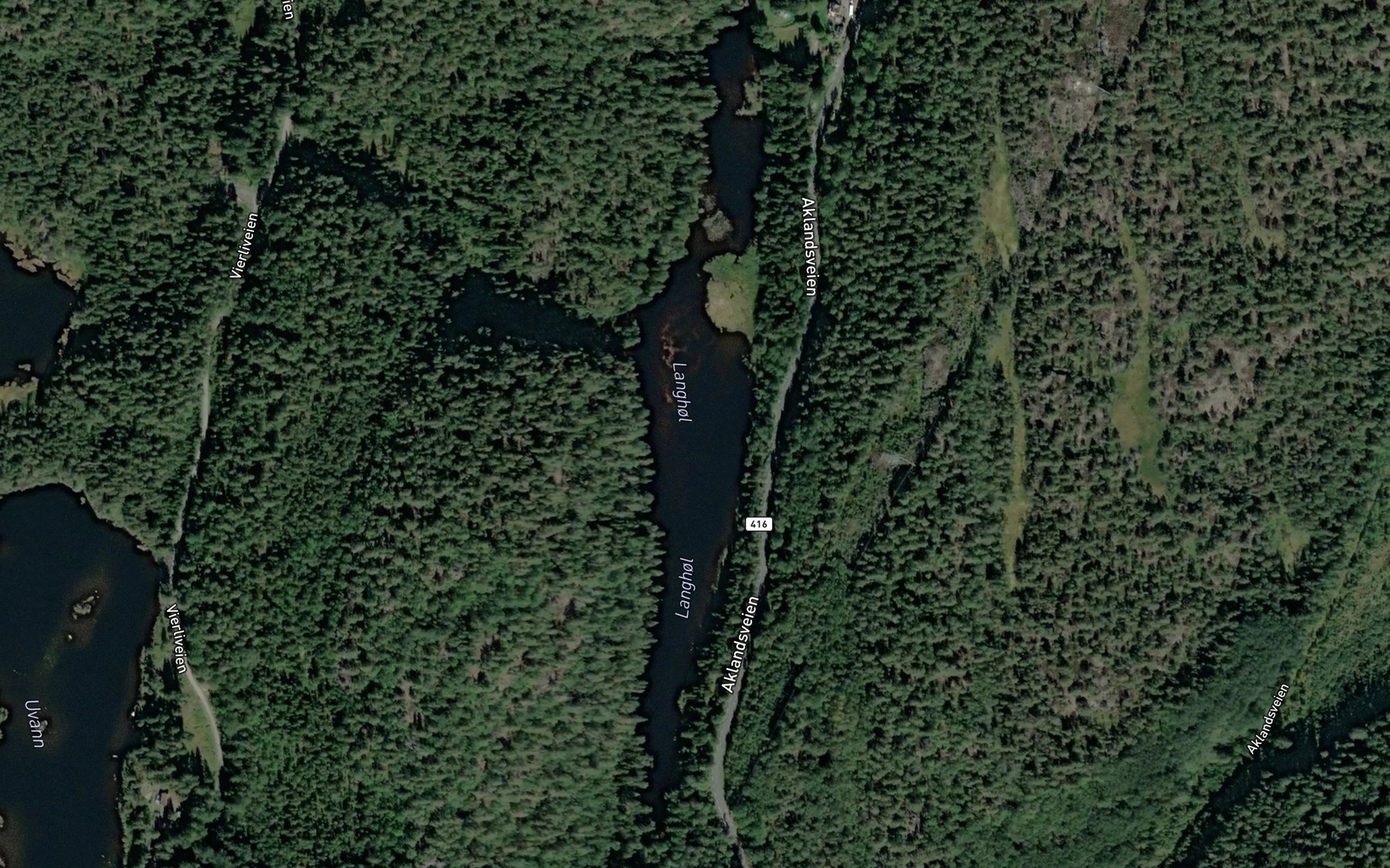 Satellite map of the Langhol