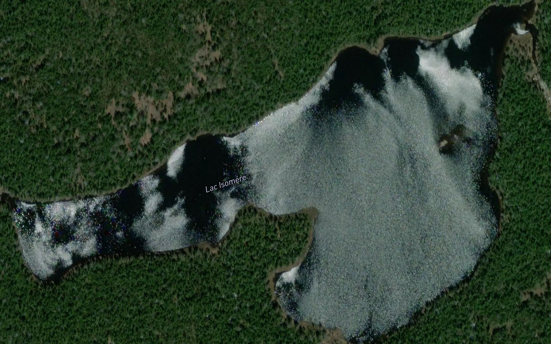 Satellite map of the Lac Isomere
