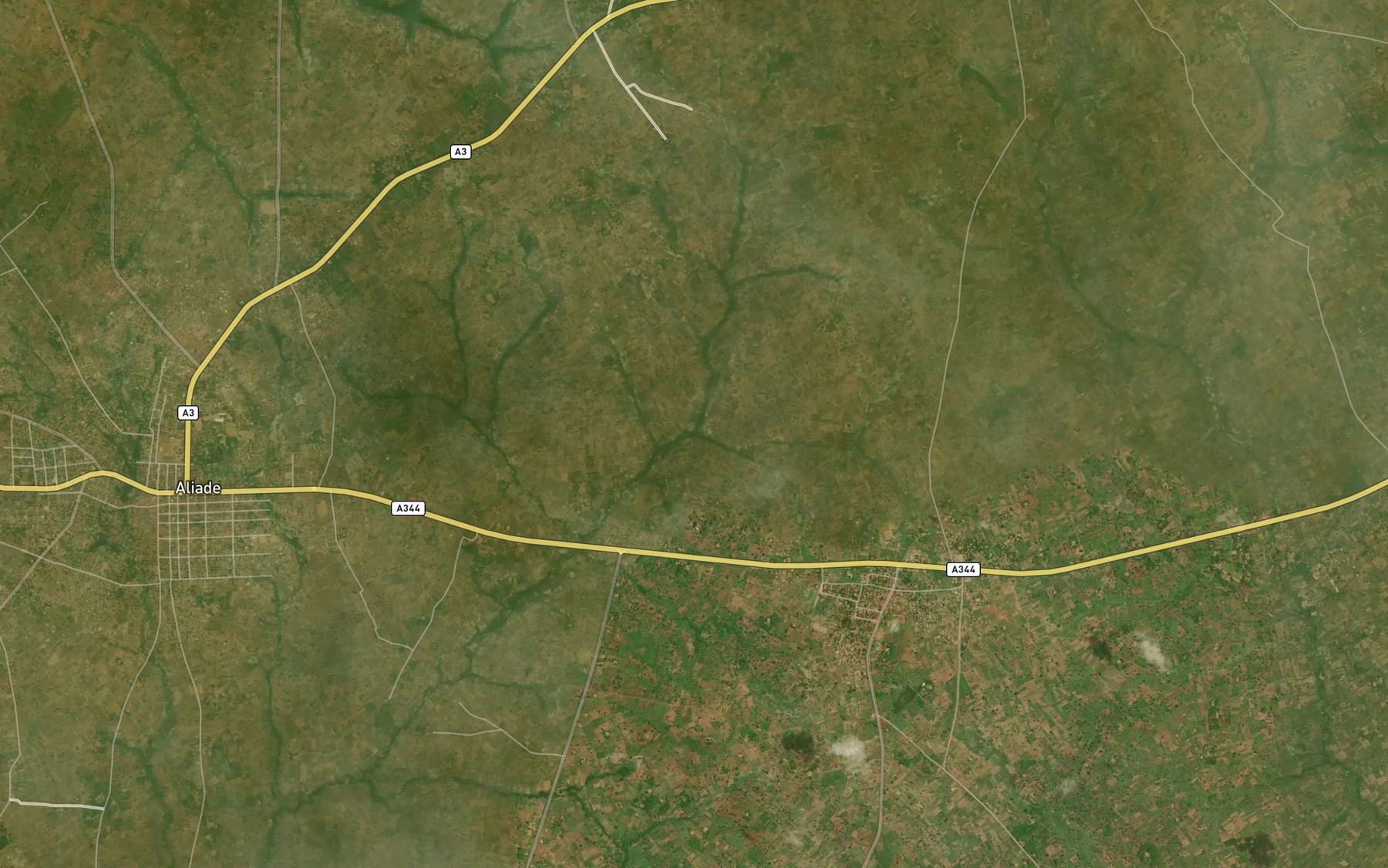 Satellite map of the Iorzende