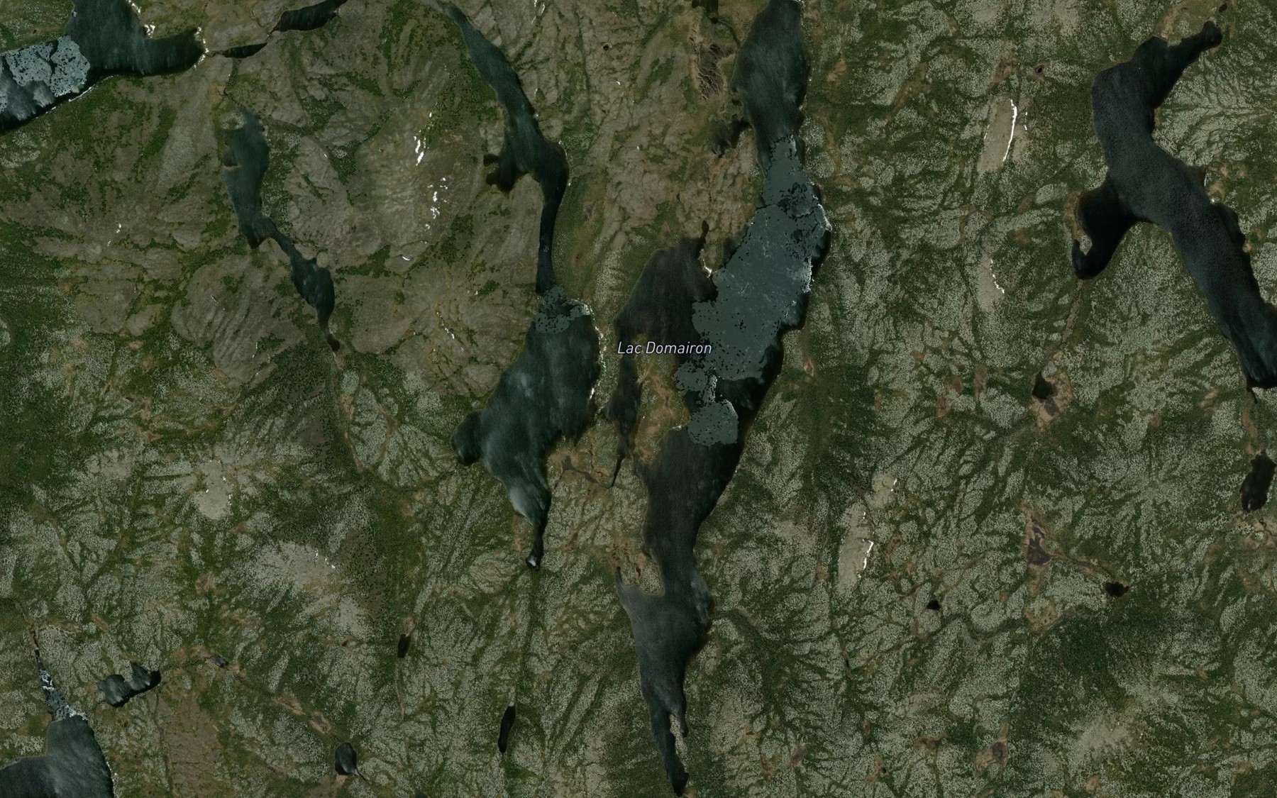 Satellite map of the Lac Domairon