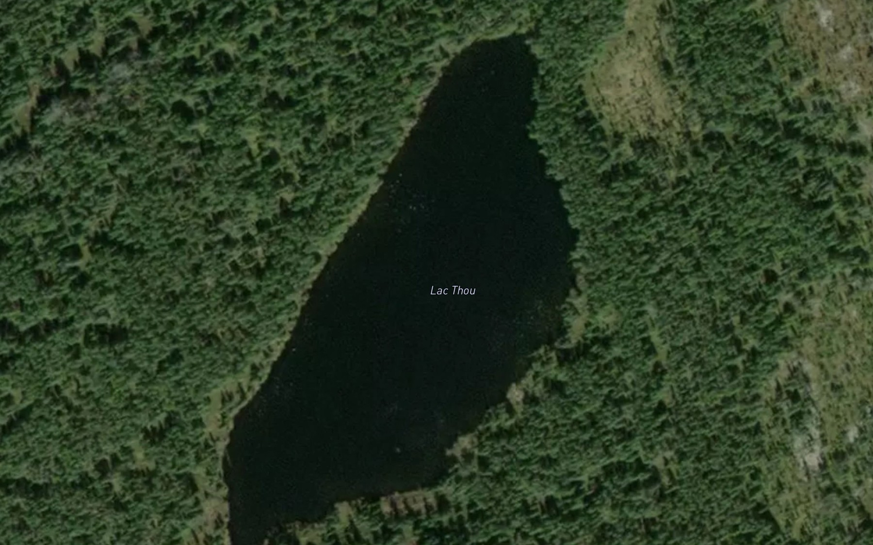 Satellite map of the Lac Thou
