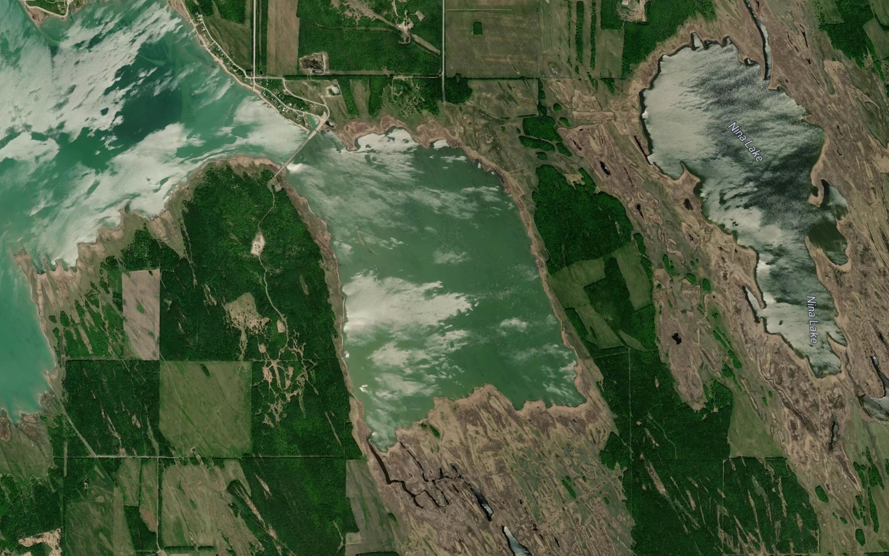 Satellite map of the Skunk Bay