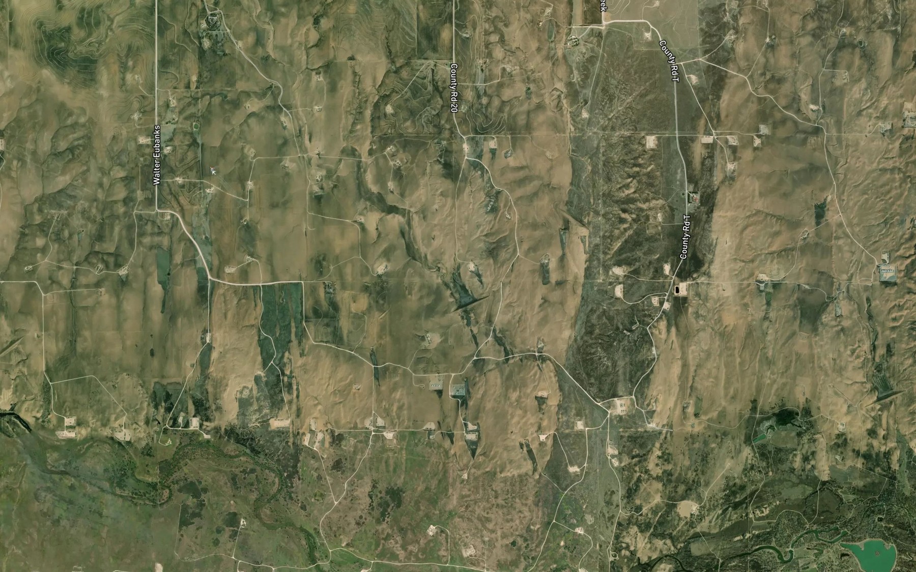 Satellite map of the Soil Conservation Service Site 15 Reservoir