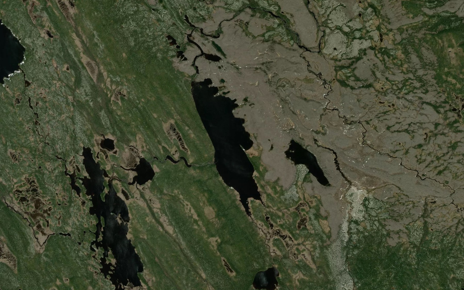 Satellite map of the Lac Twin Est