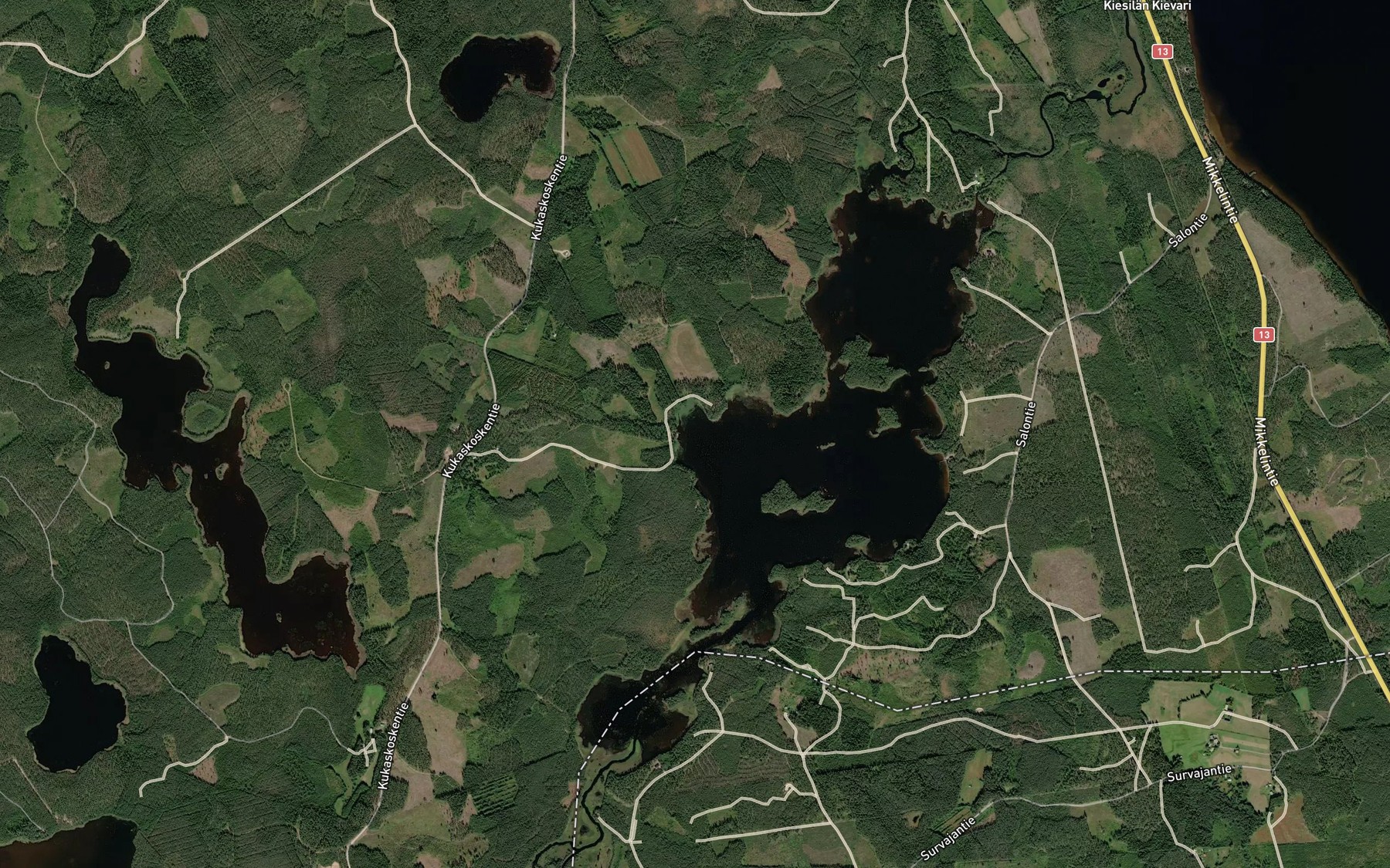 Satellite map of the Lintuinlahti