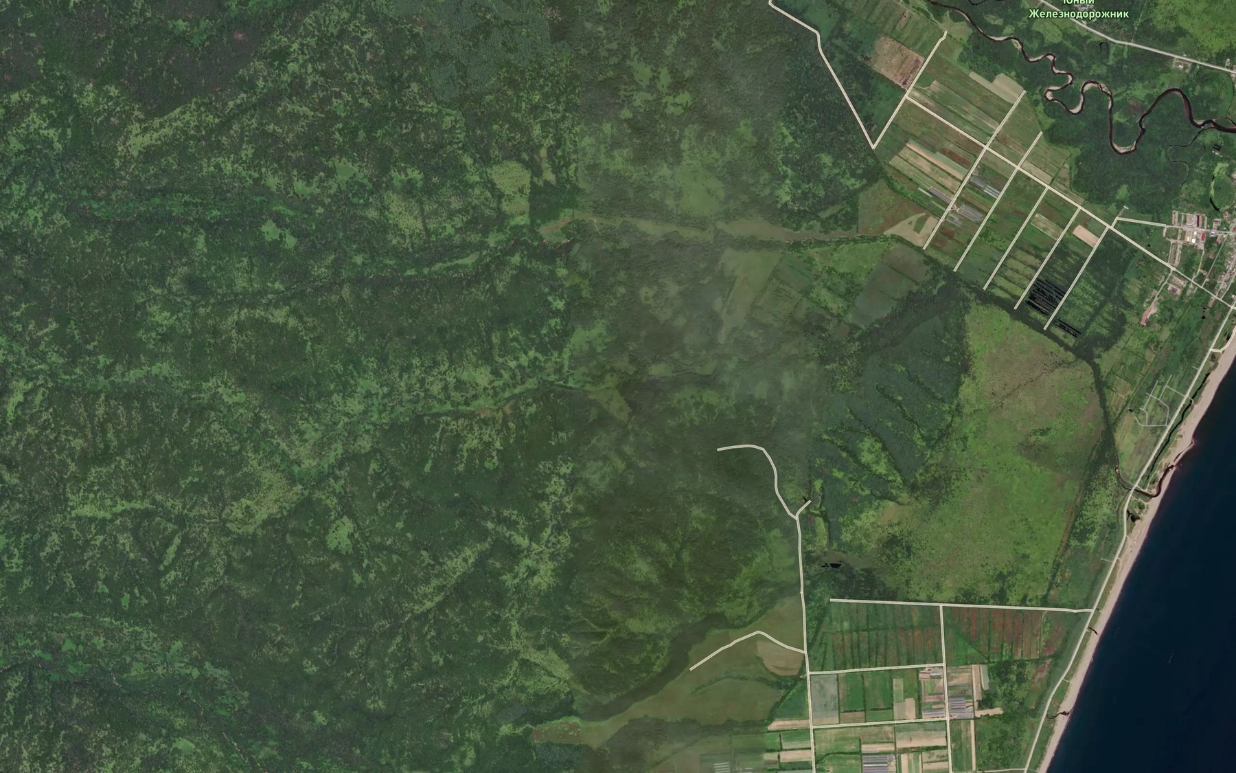 Satellite map of the Lugovaya