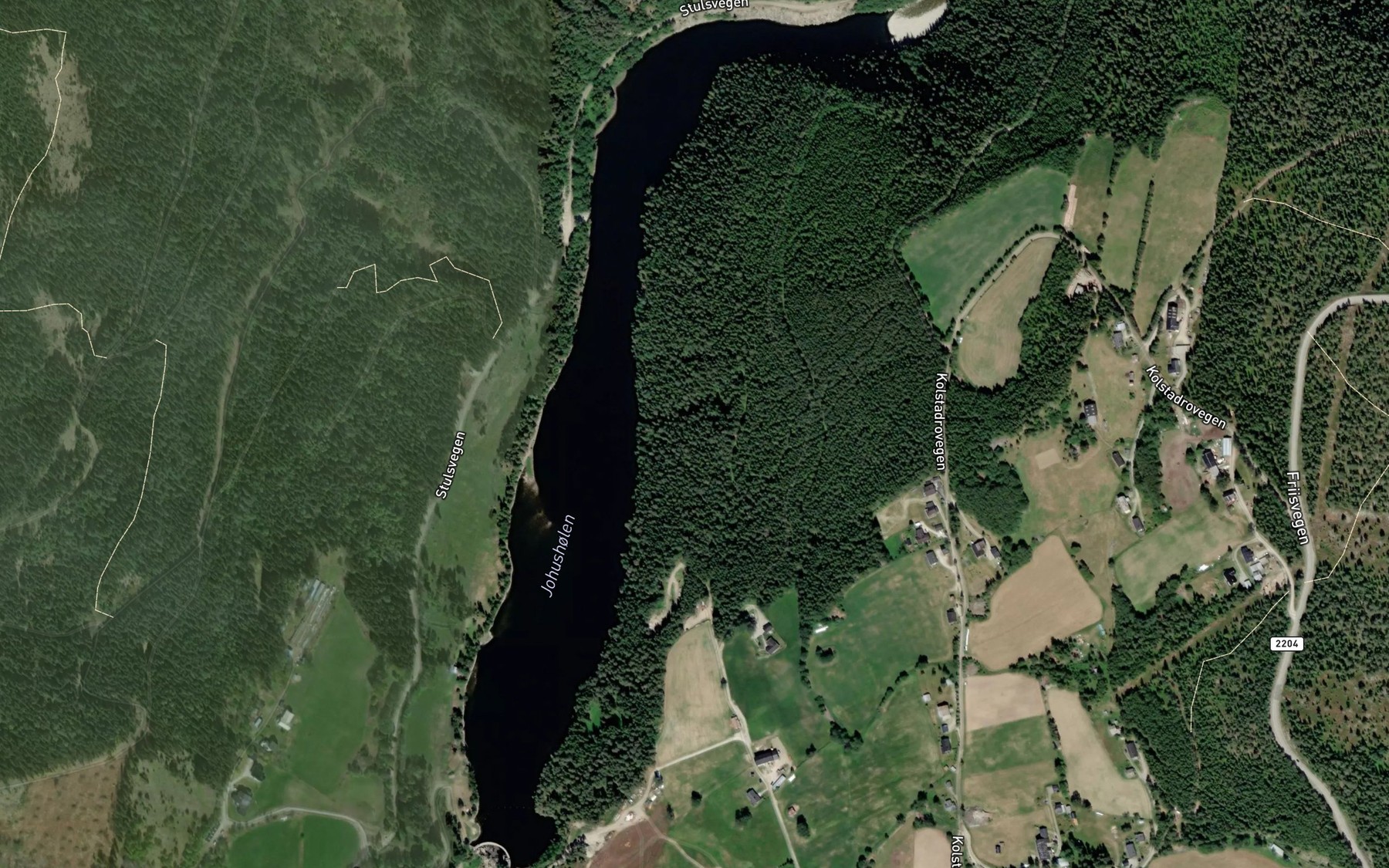 Satellite map of the Johusholen