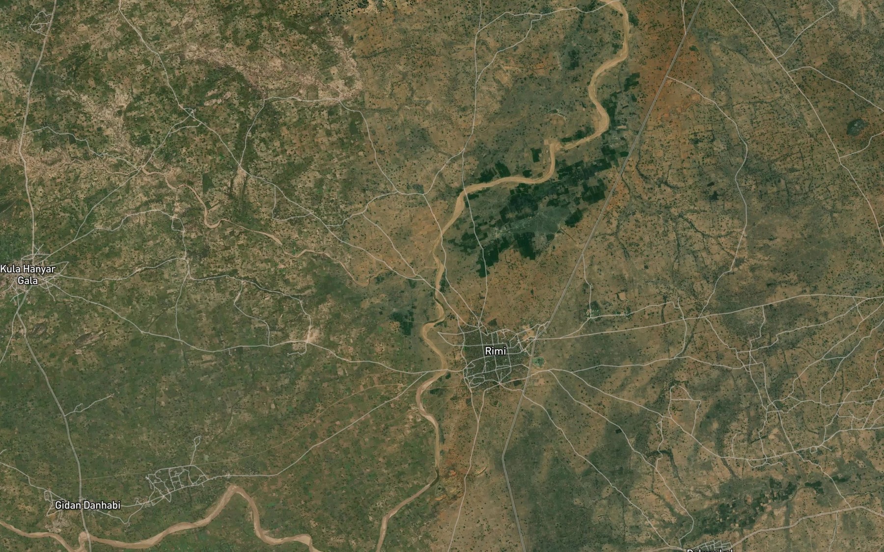 Satellite map of the River Teyo