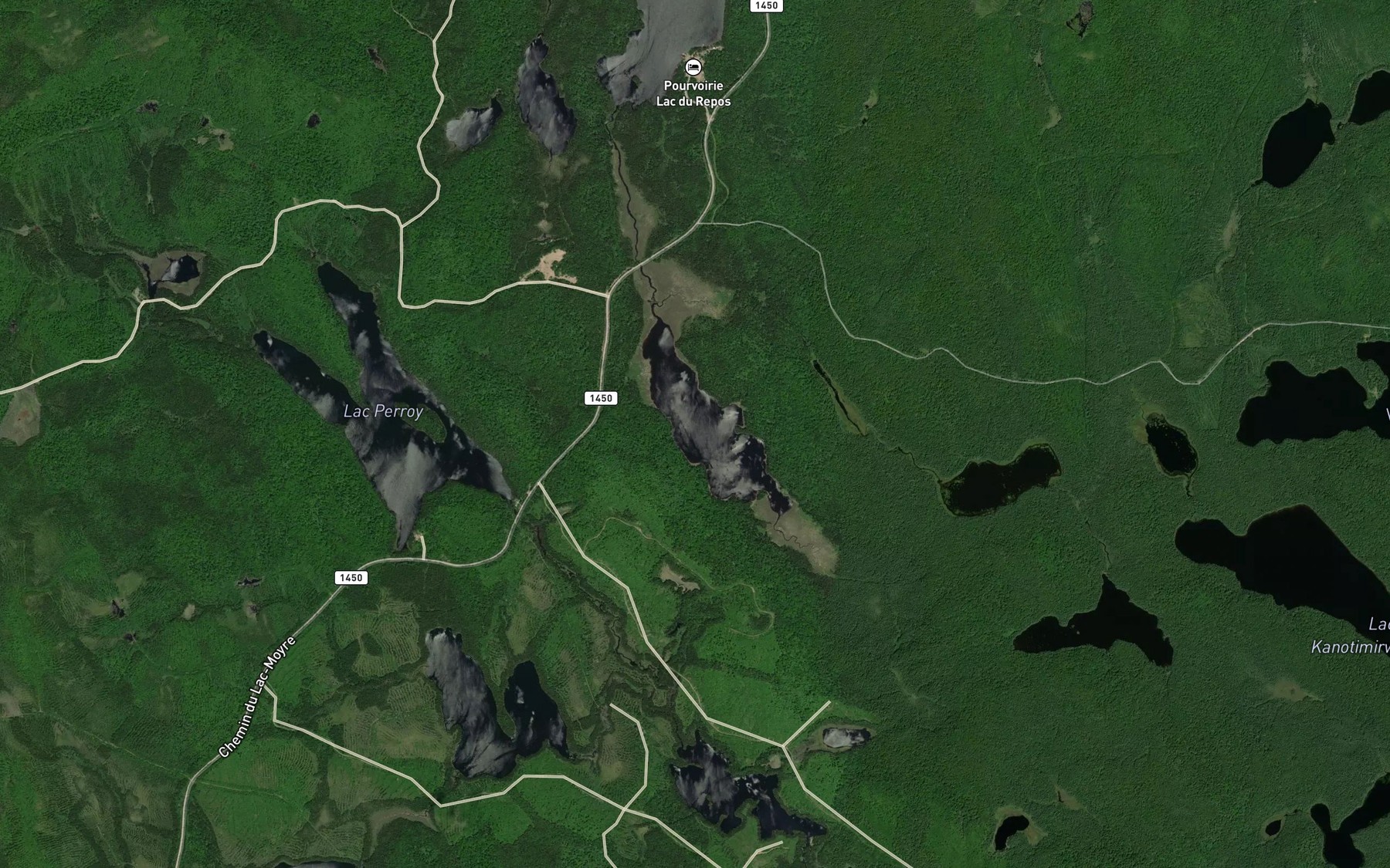 Satellite map of the Lac Kantcockekamacik