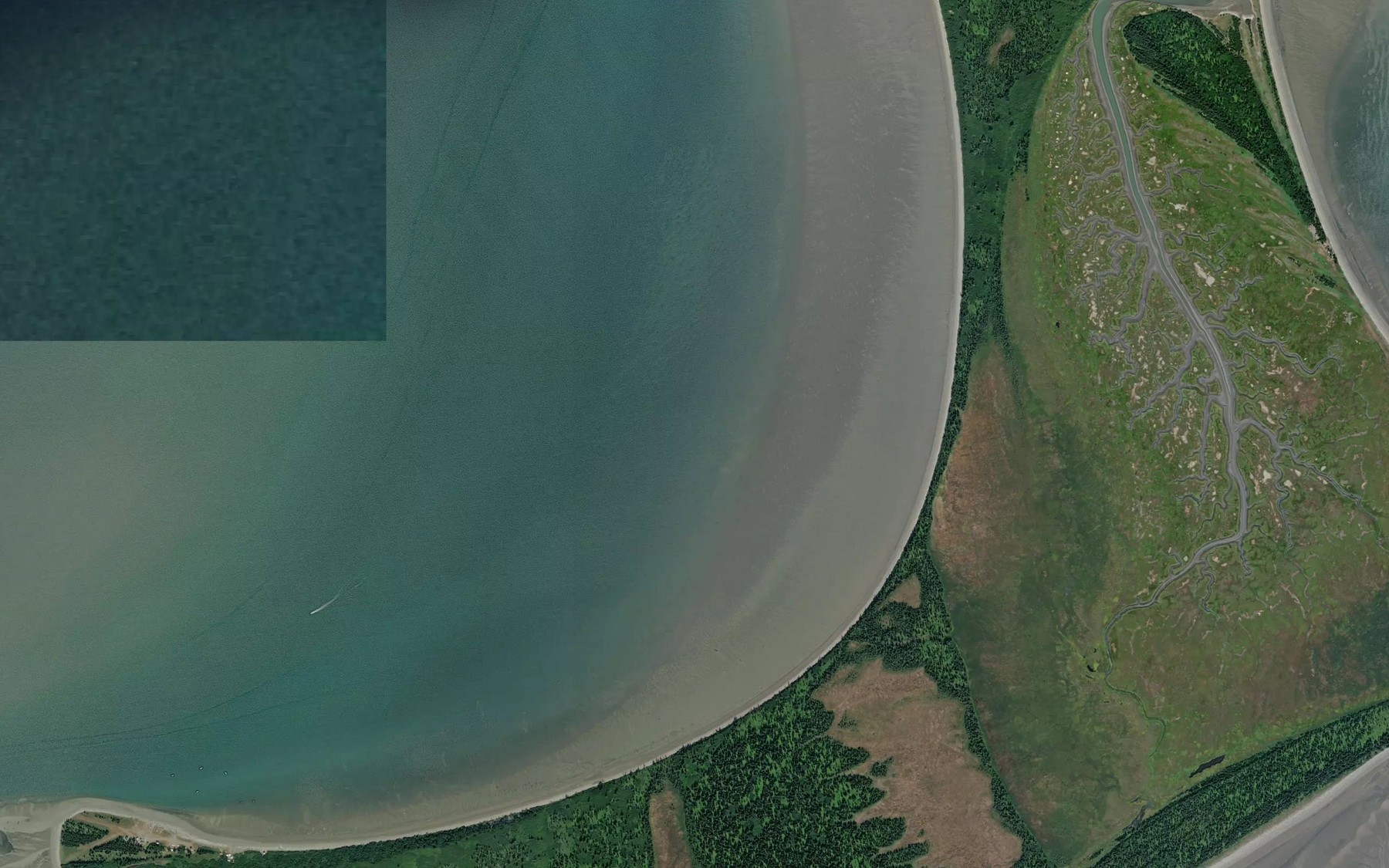 Satellite map of the Oldmans Bay
