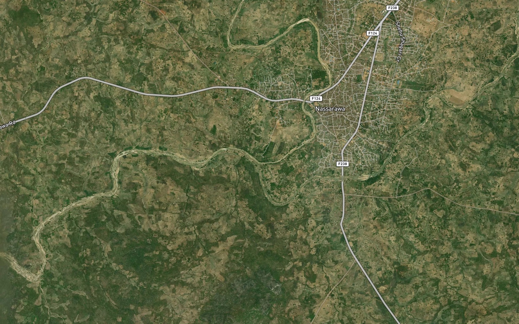 Satellite map of the RiverUke