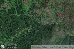 Satellite map of the Avalanche Creek