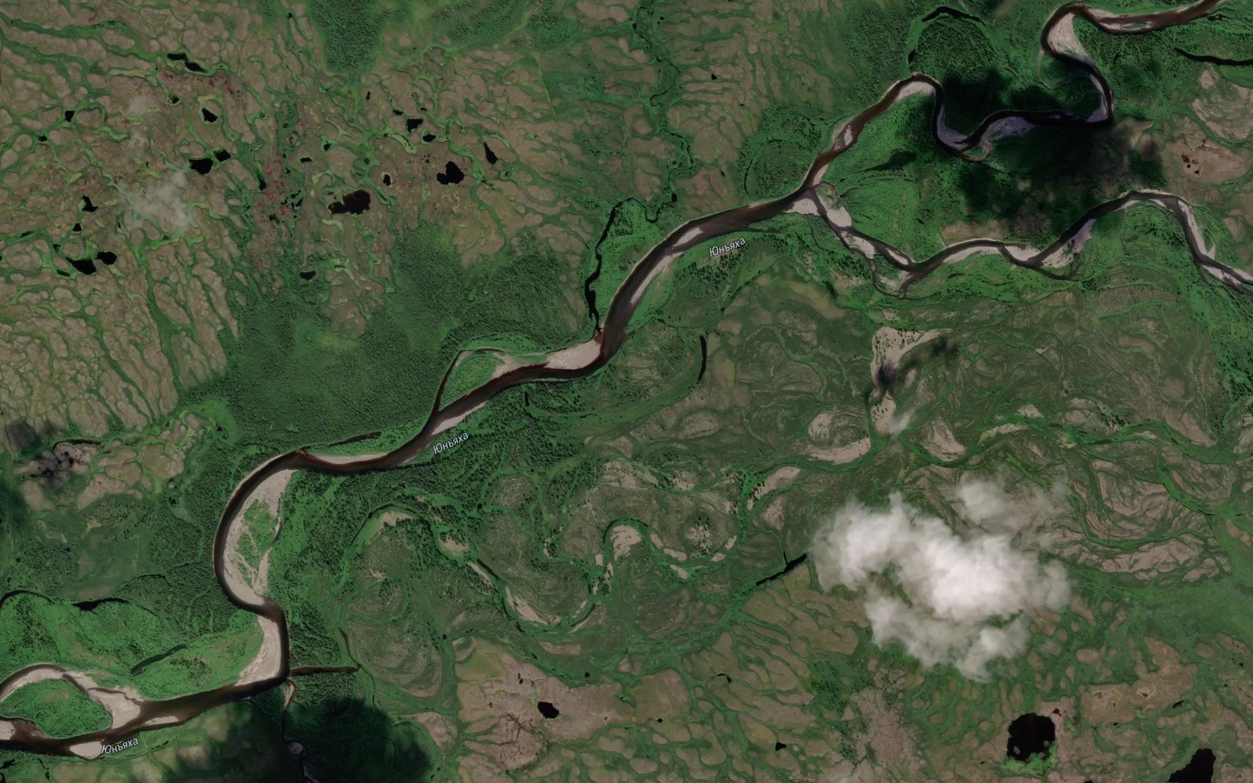 Satellite map of the Kechpel'mad"yakha