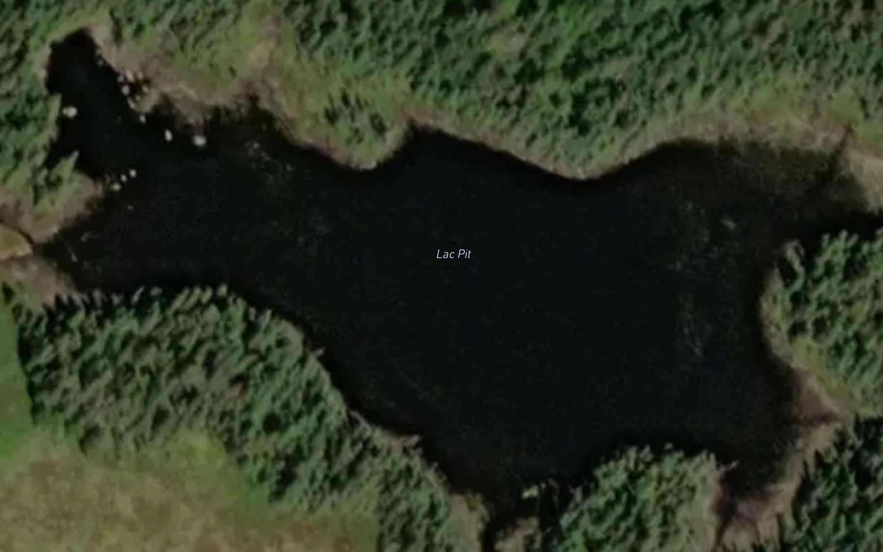 Satellite map of the Lac Pit