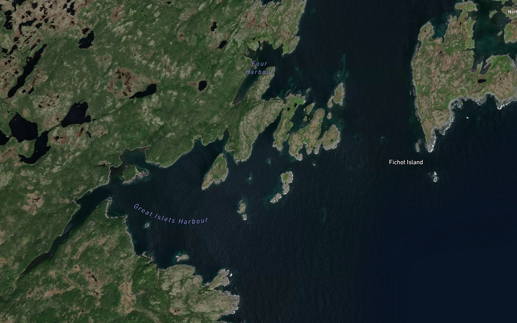 Satellite map of the Le Goulot